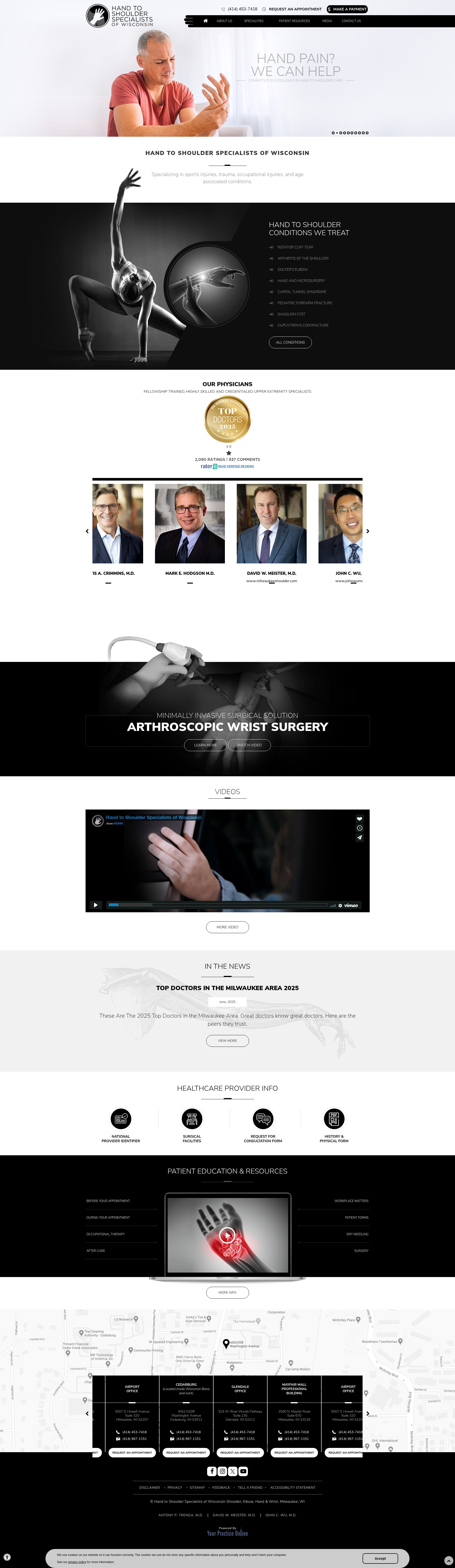 Screenshot of hsswi.com