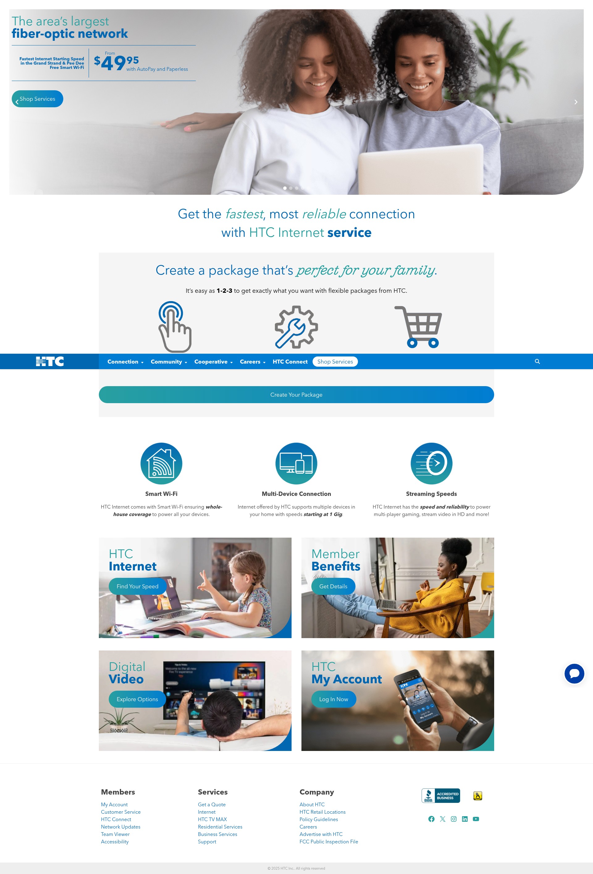 Screenshot of htcinc.net