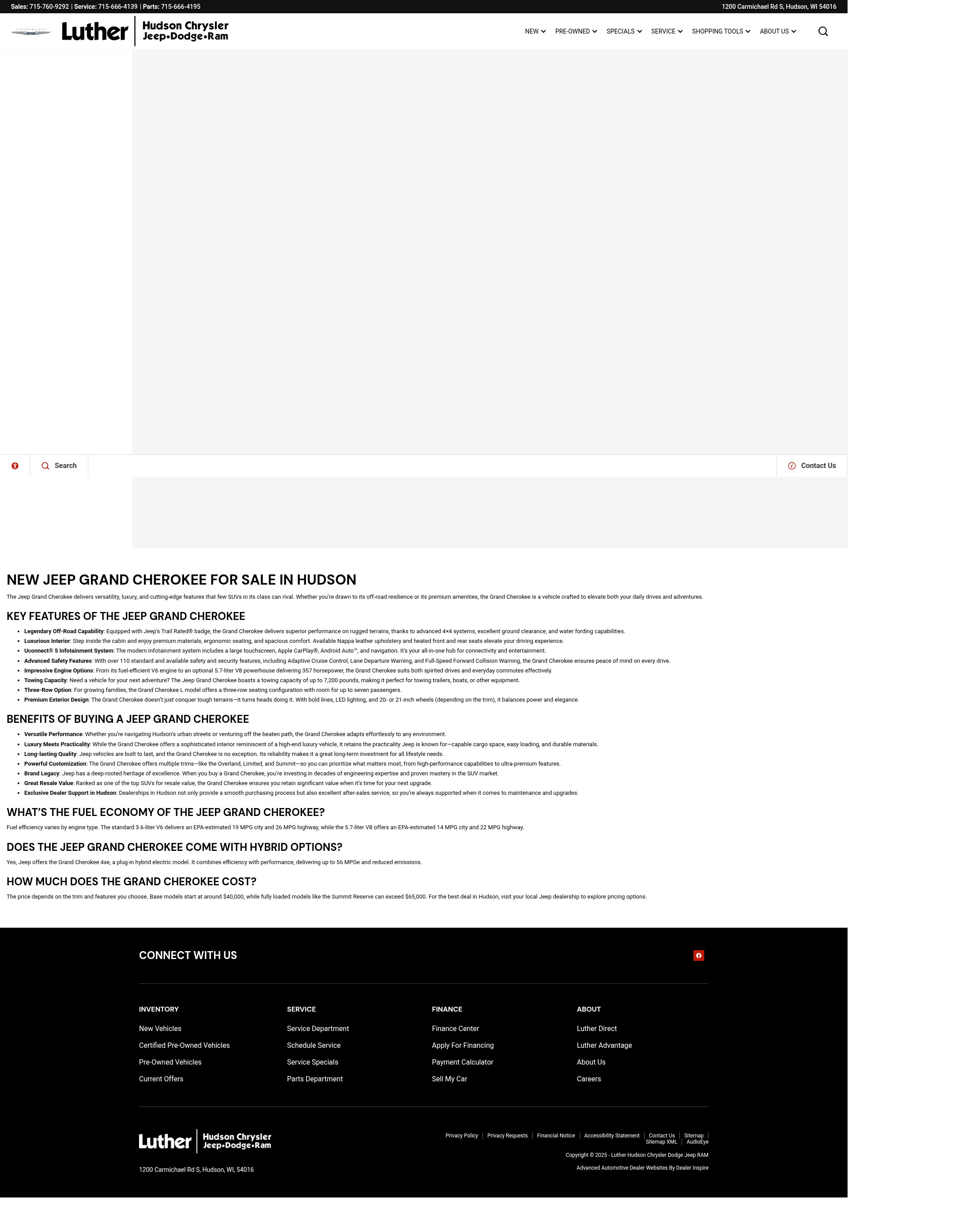 Screenshot of hudsonchrysler.net