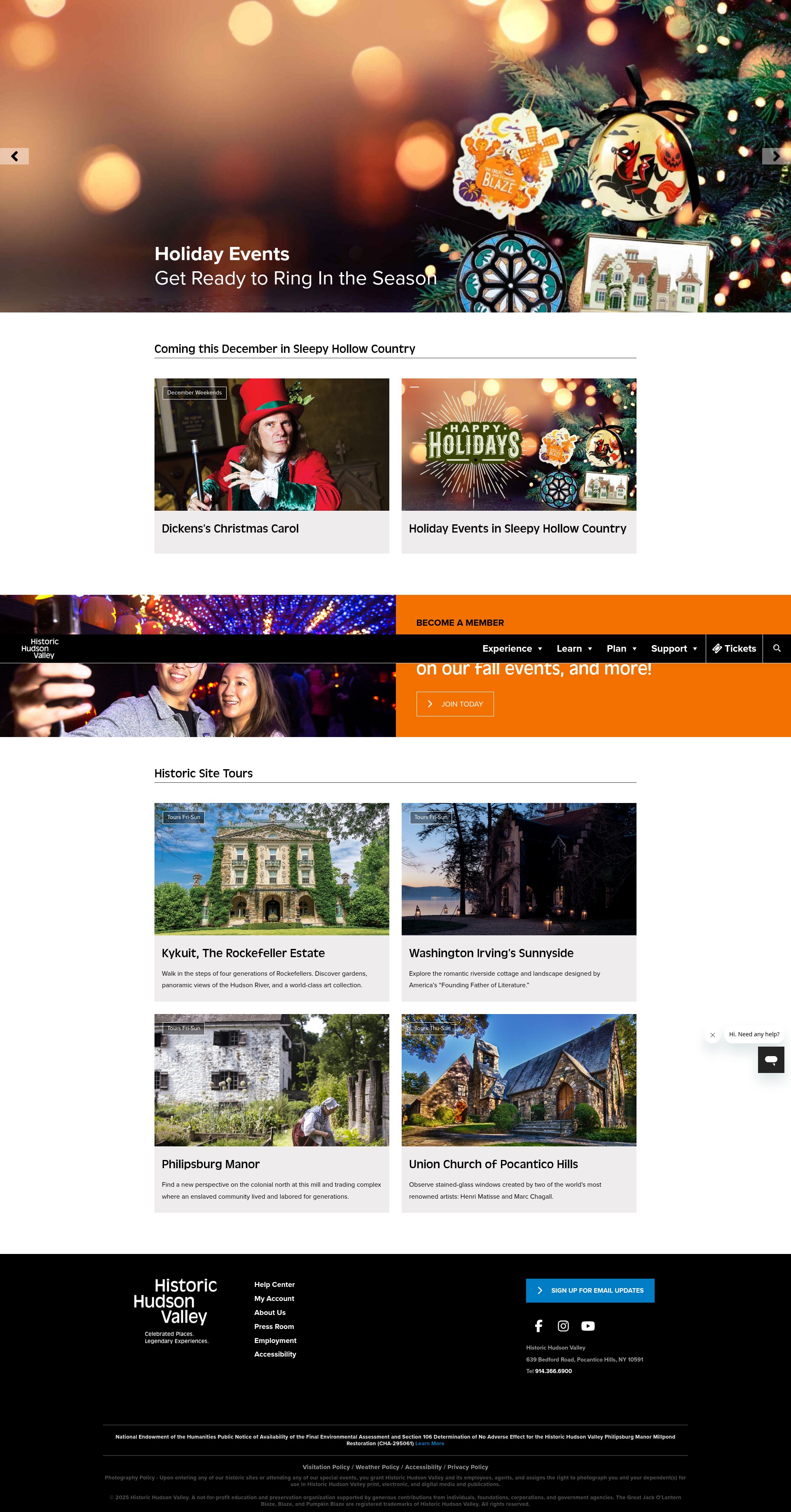 Screenshot of hudsonvalley.org