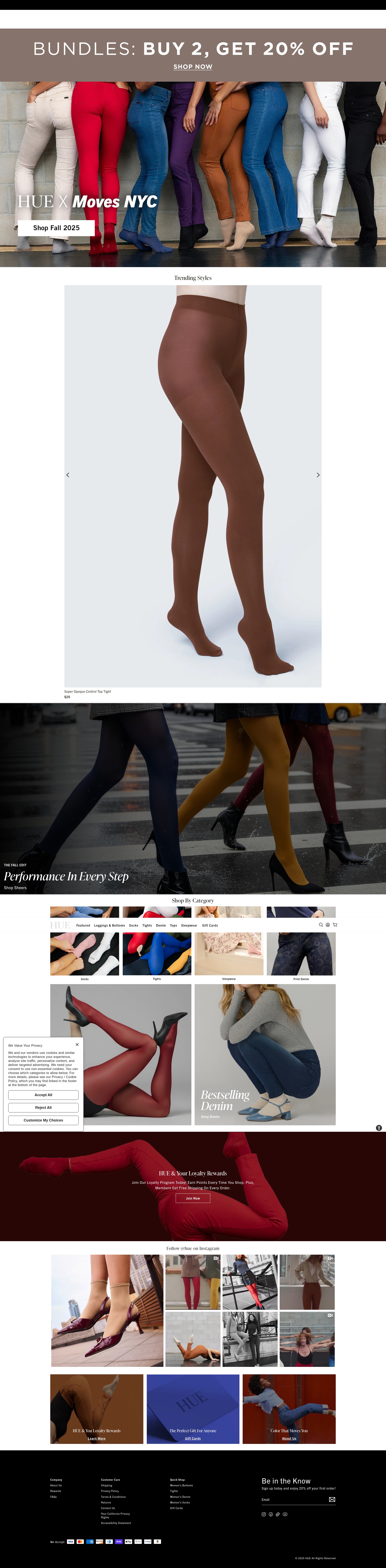 Screenshot of hue.com