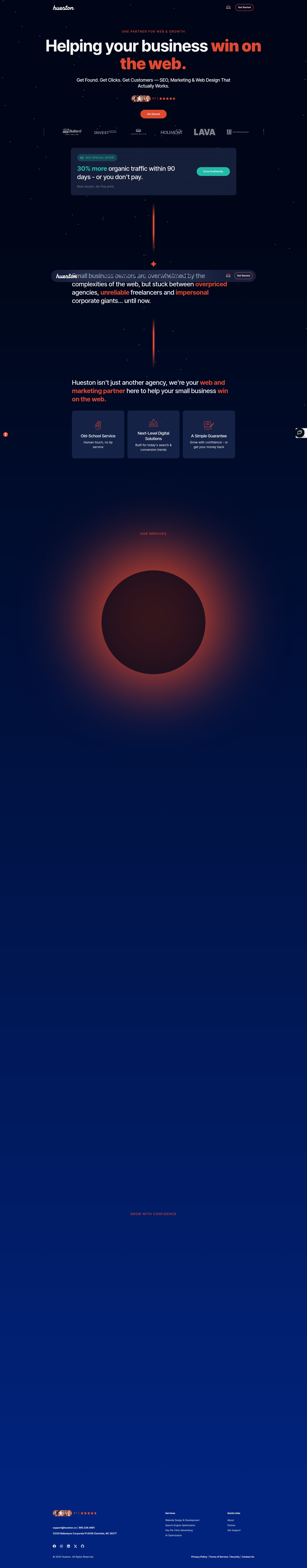 Screenshot of hueston.co