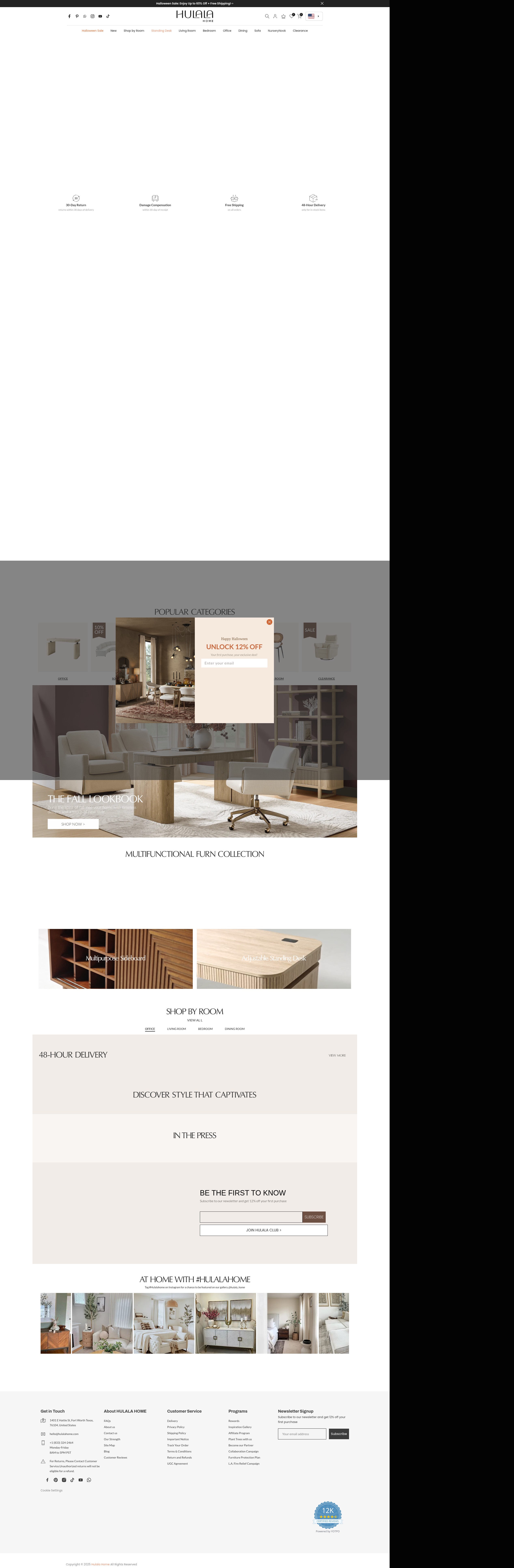 Screenshot of hulalahome.com