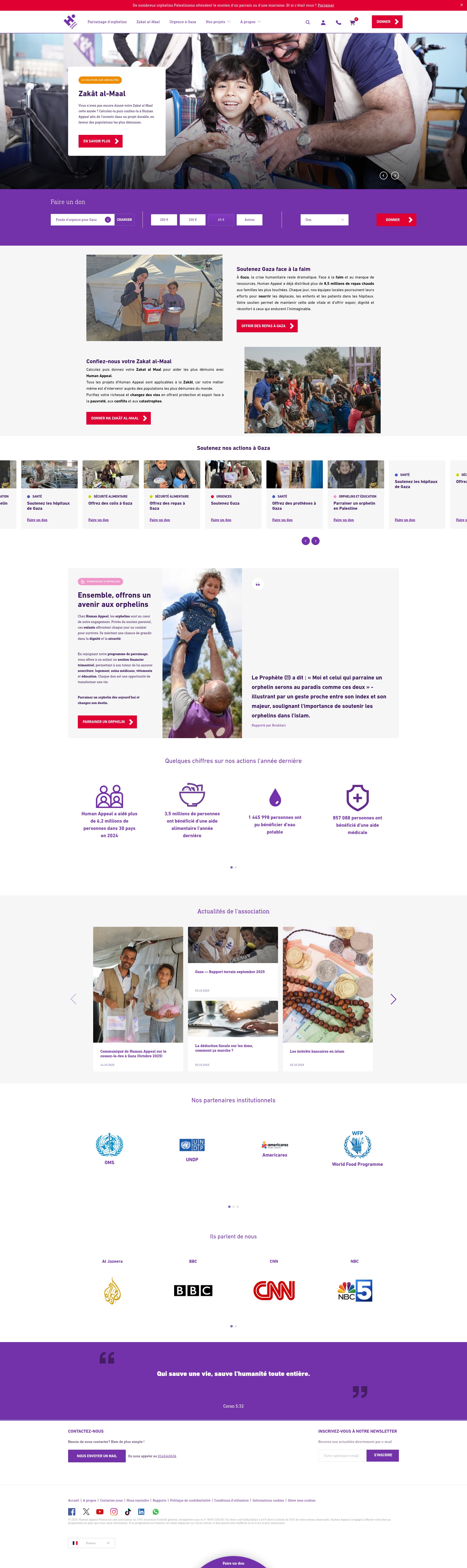 Screenshot of humanappeal.fr