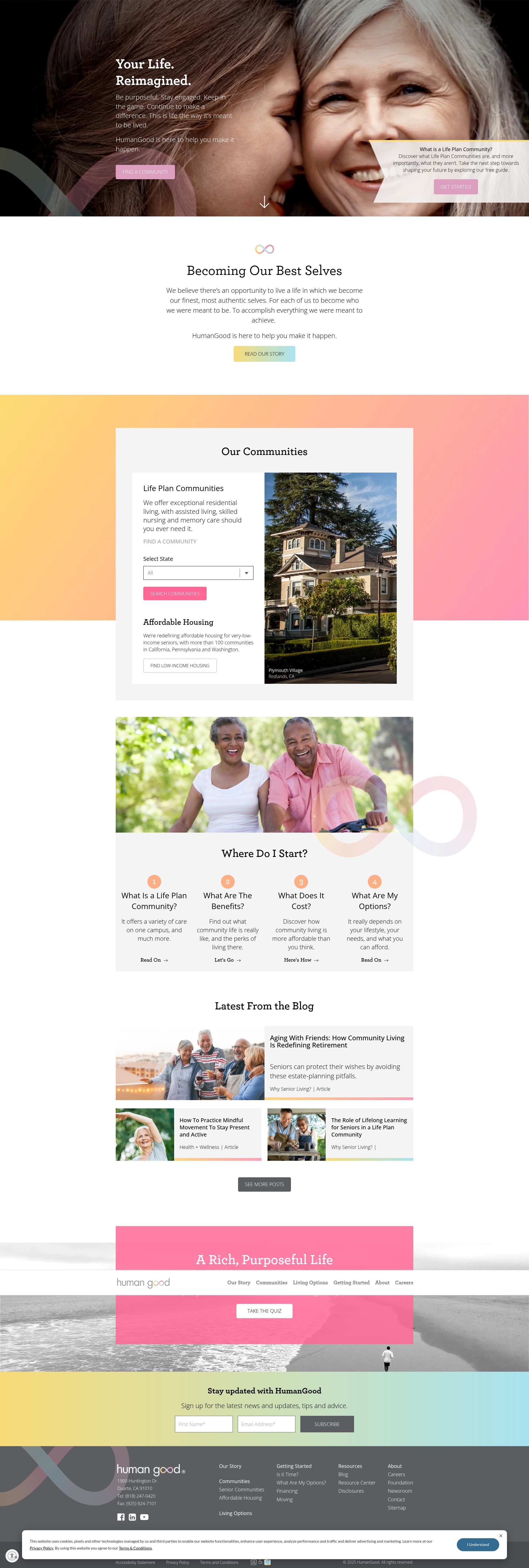 Screenshot of humangood.org