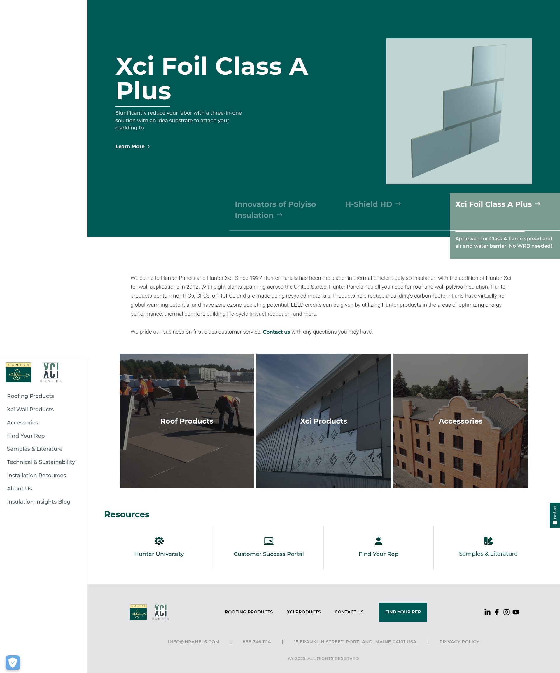 Screenshot of hunterpanels.com