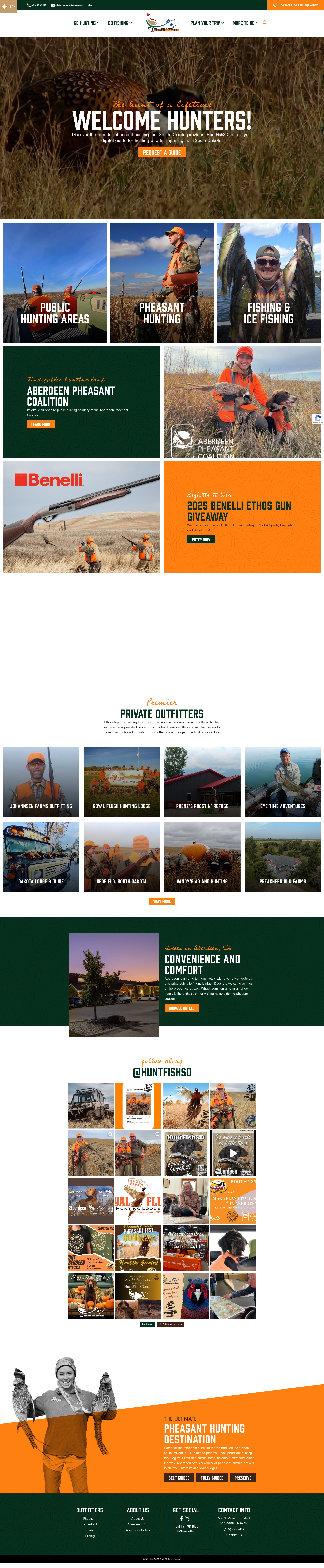 Screenshot of huntfishsd.com