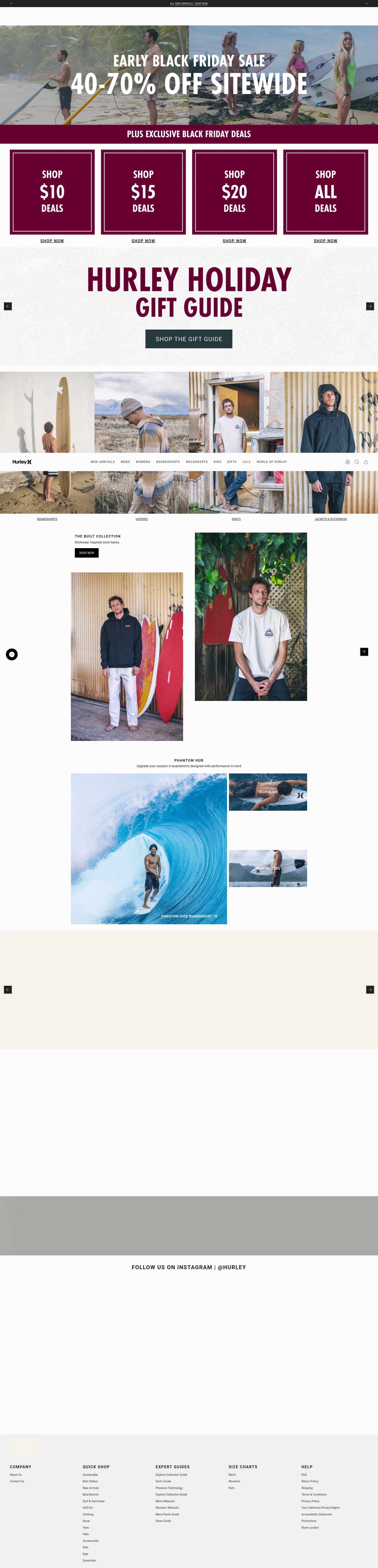 Screenshot of hurley.com