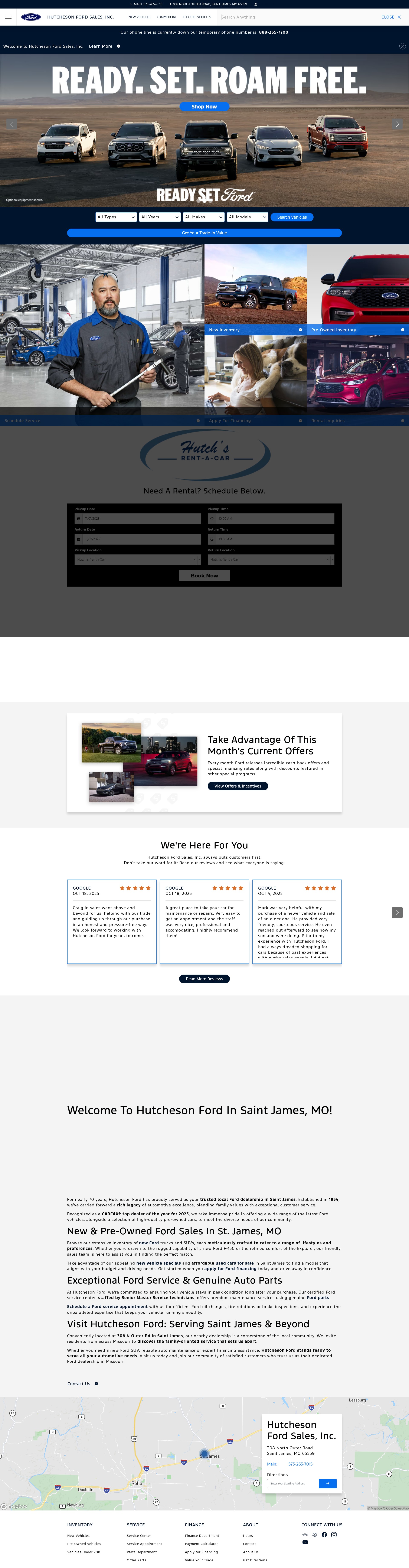Screenshot of hutchesonford.com
