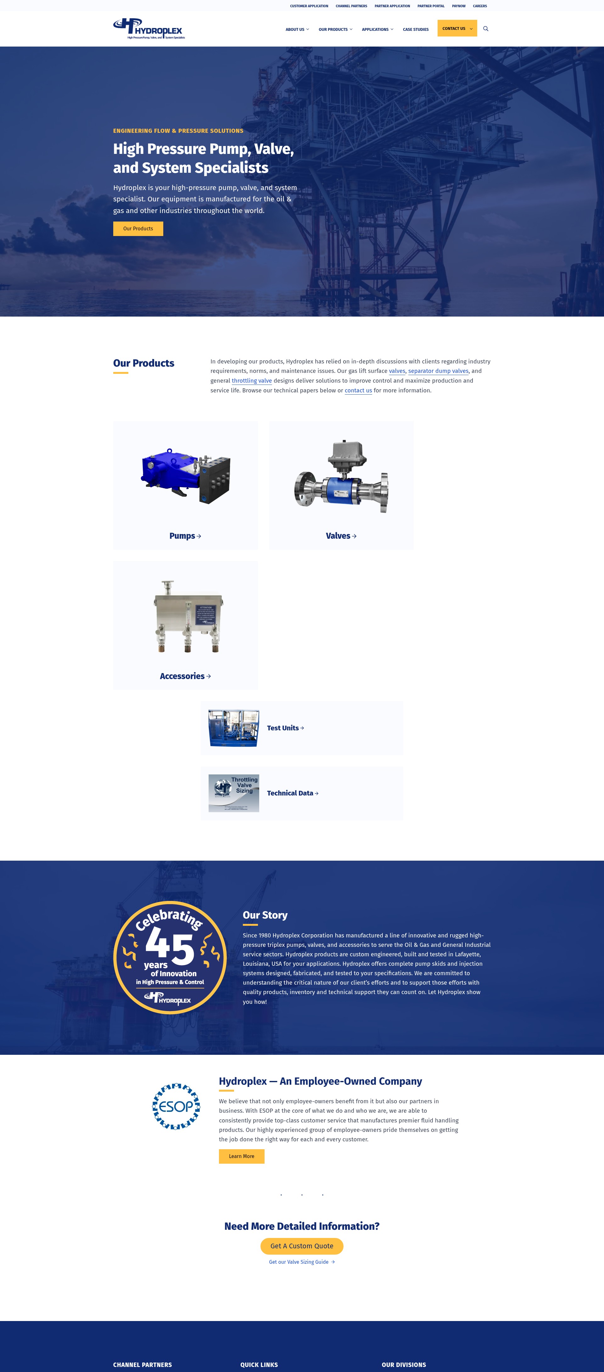 Screenshot of hydroplex.com
