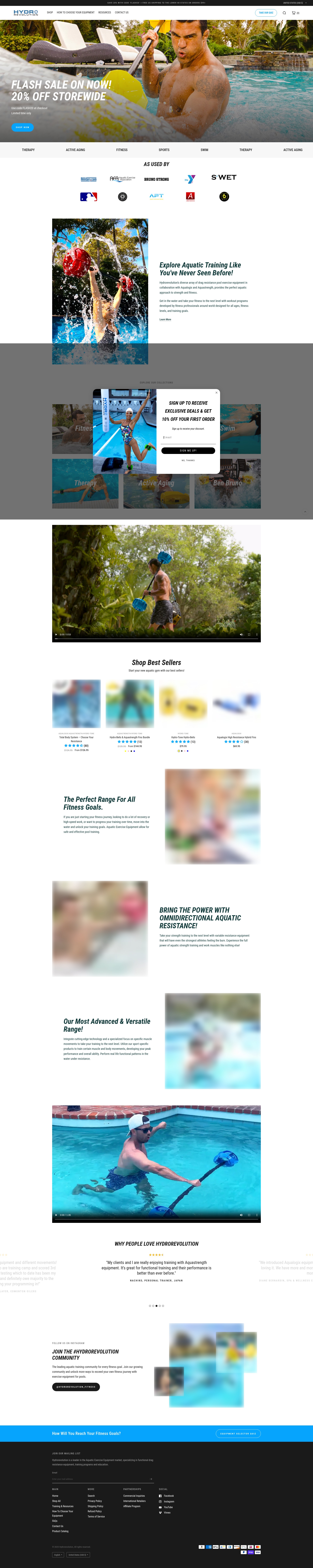 Screenshot of hydrorevolution.com