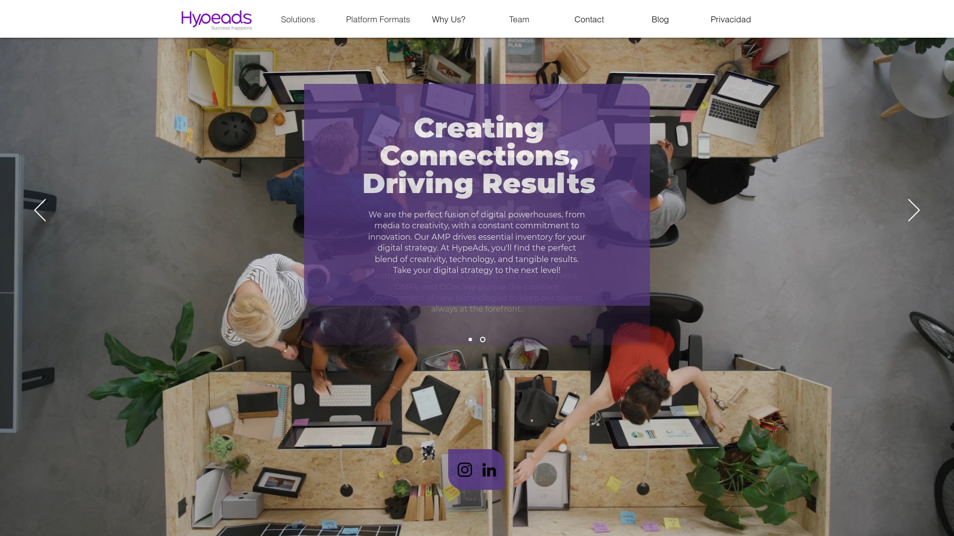 Screenshot of hypeads.io