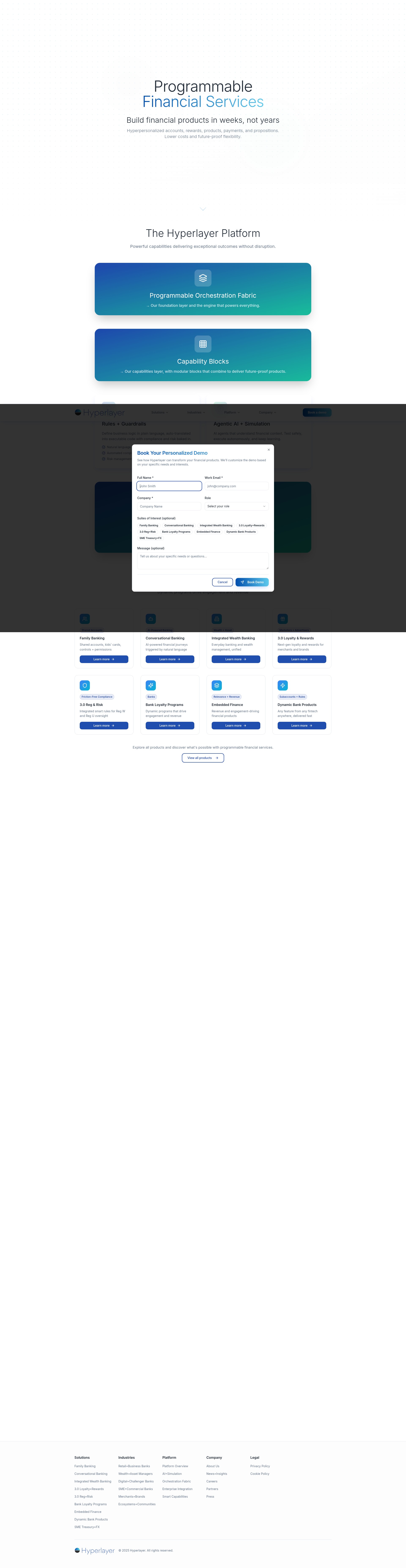 Screenshot of hyperlayer.com