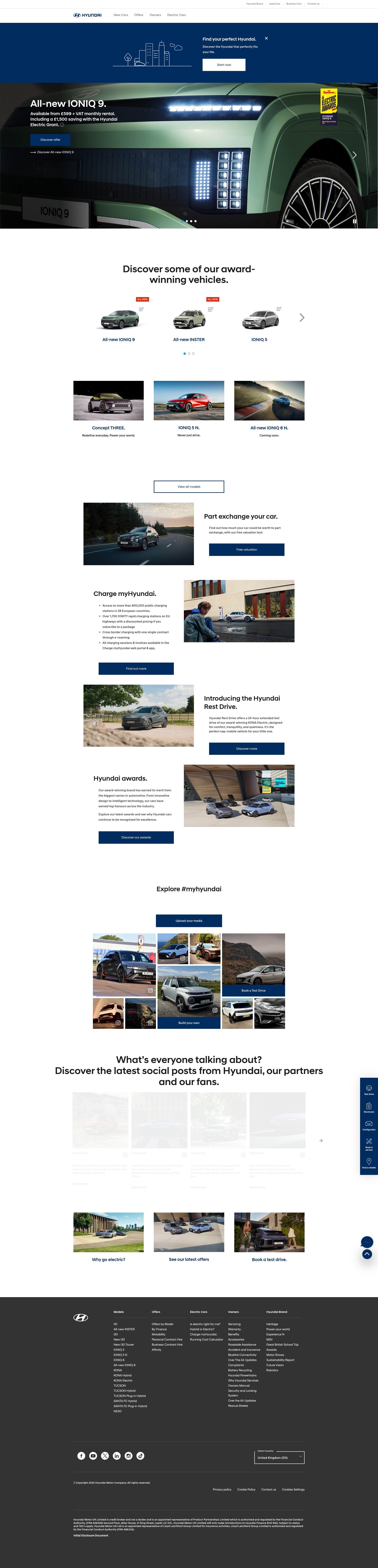 Screenshot of hyundai.co.uk