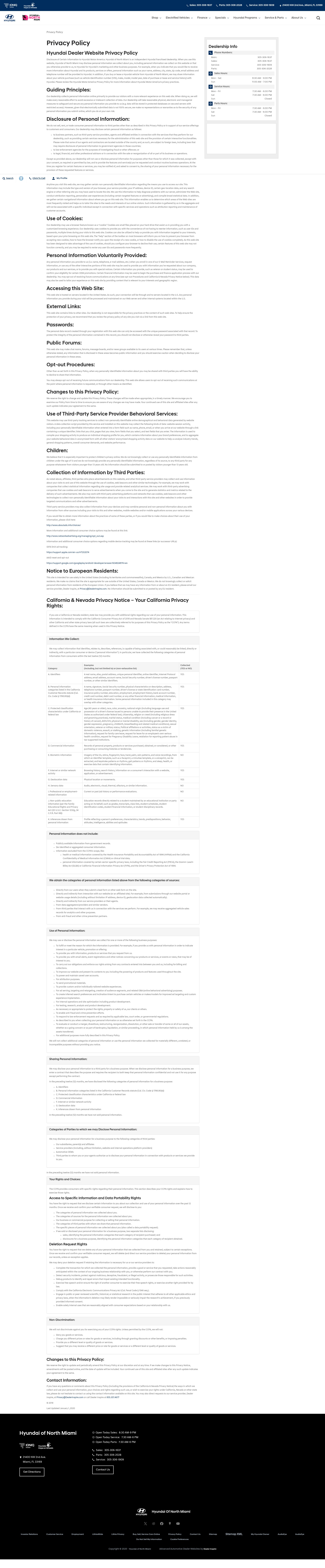Screenshot of hyundaiofnorthmiami.com