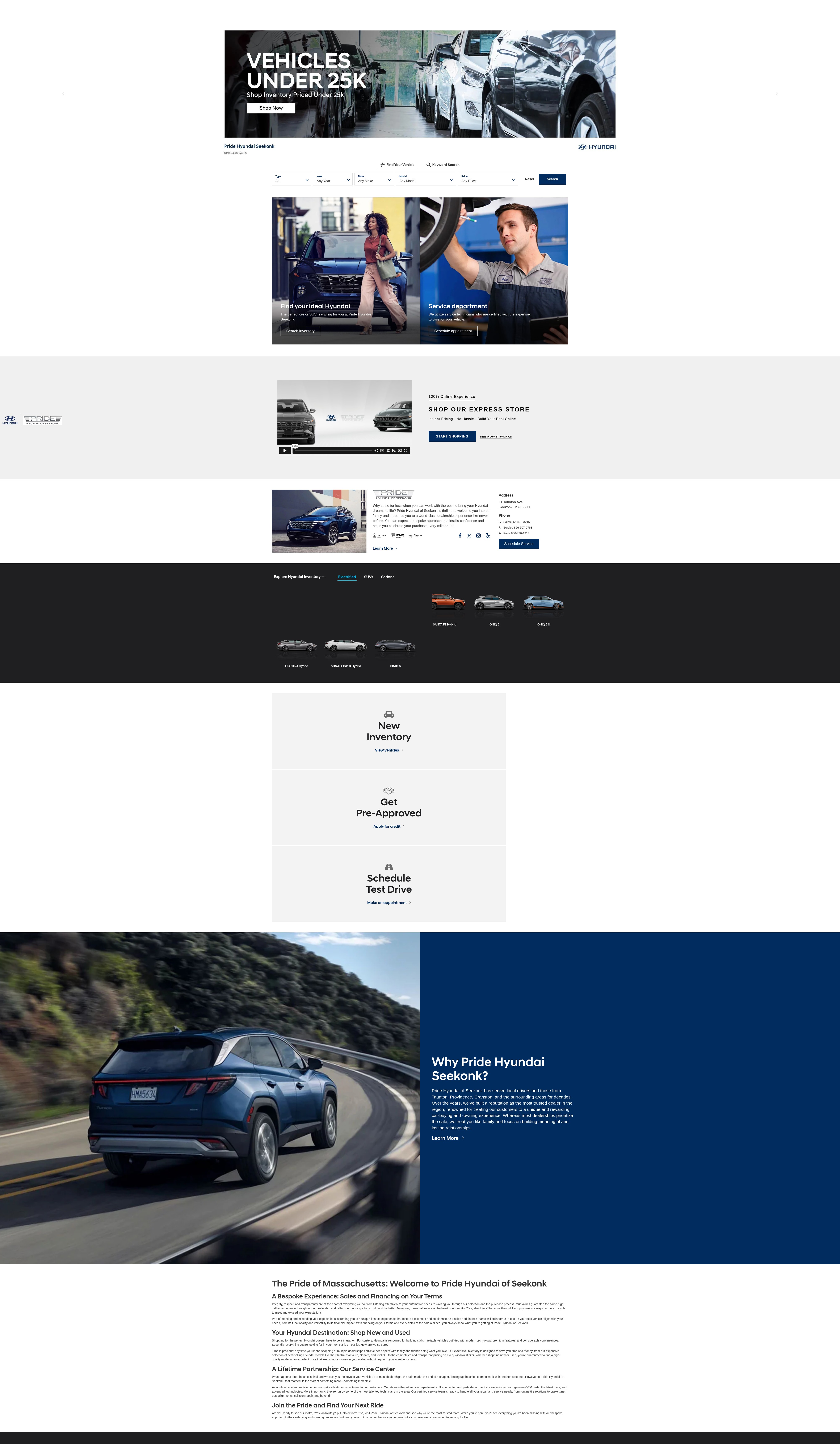 Screenshot of hyundaiofseekonk.com