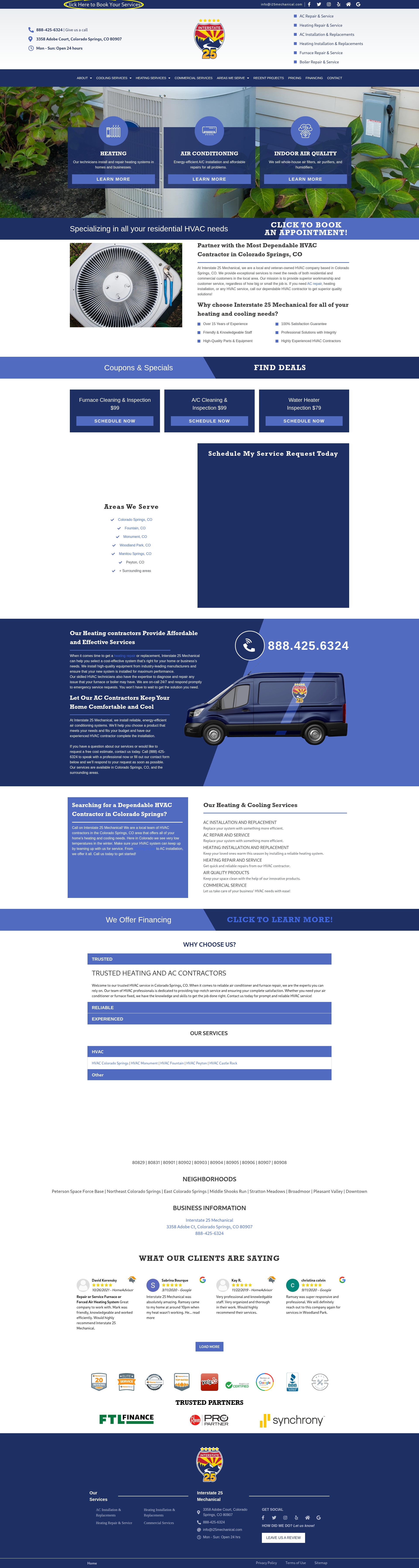 Screenshot of i25mechanical.com