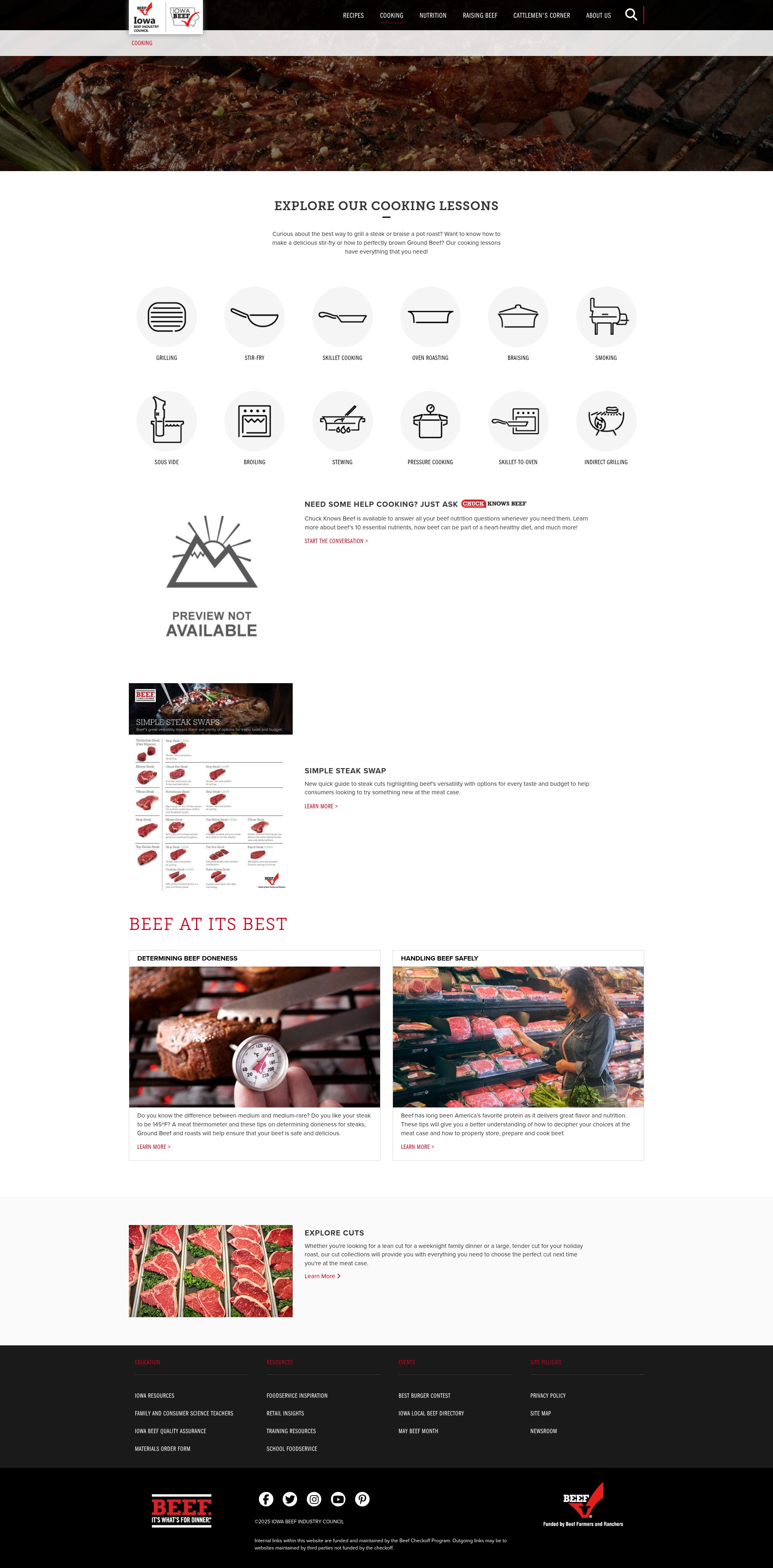 Screenshot of iabeef.org