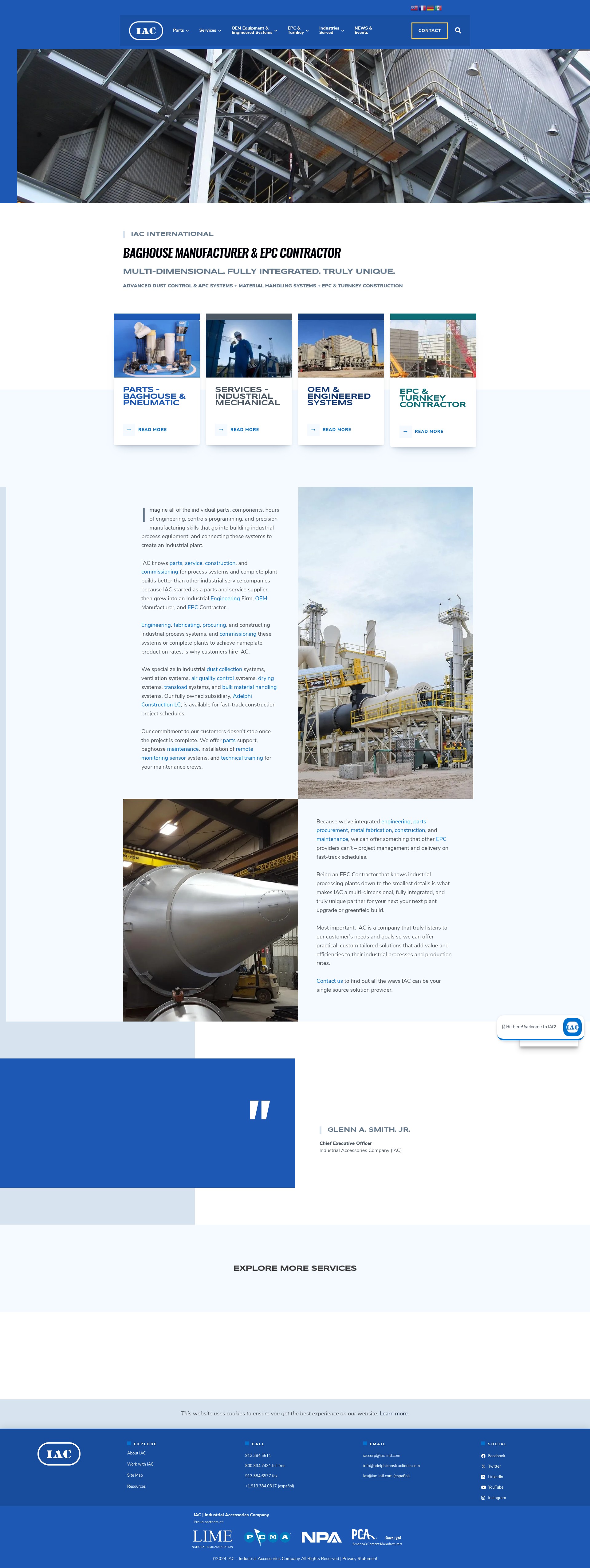 Screenshot of iac-intl.com