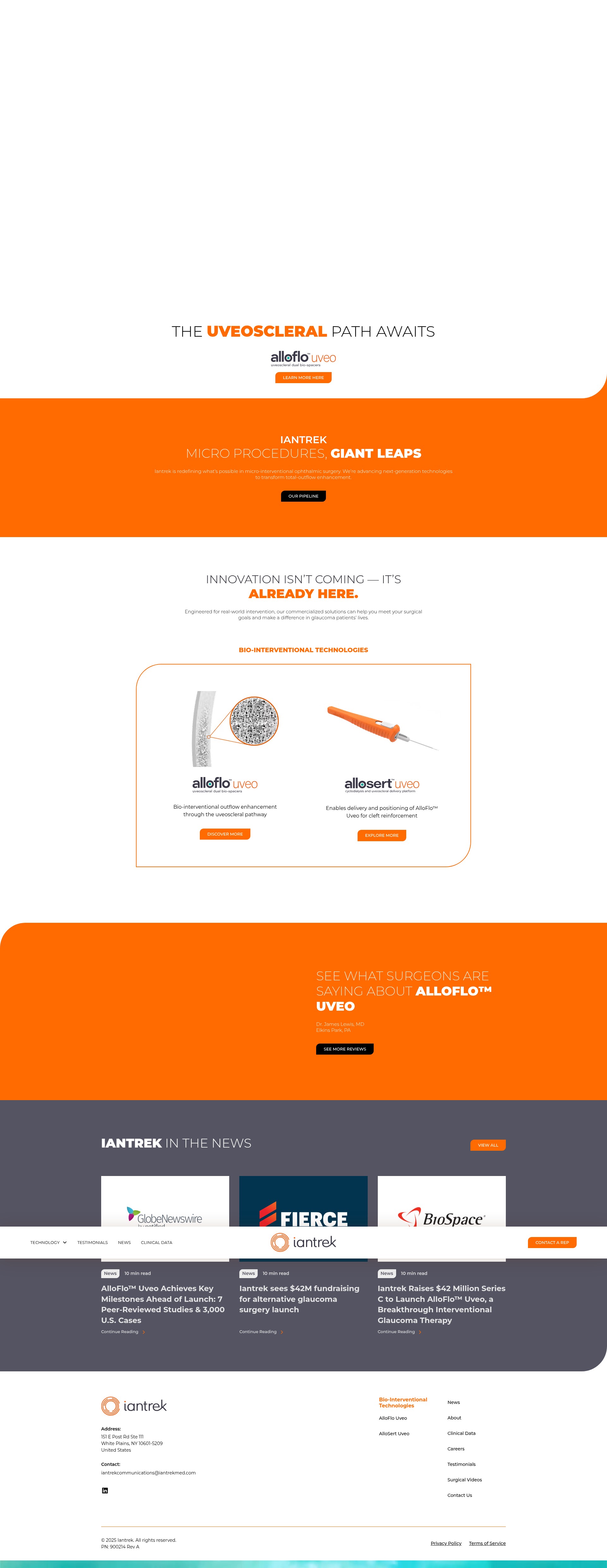 Screenshot of iantrekmed.com