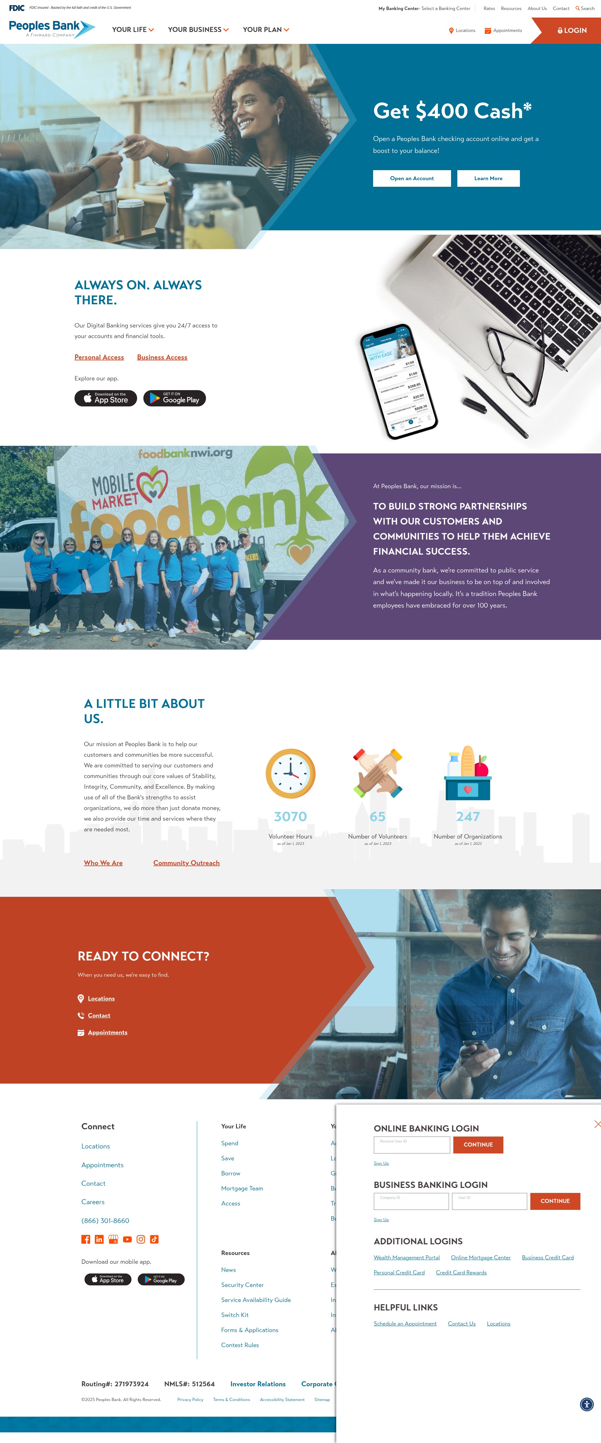 Screenshot of ibankpeoples.com