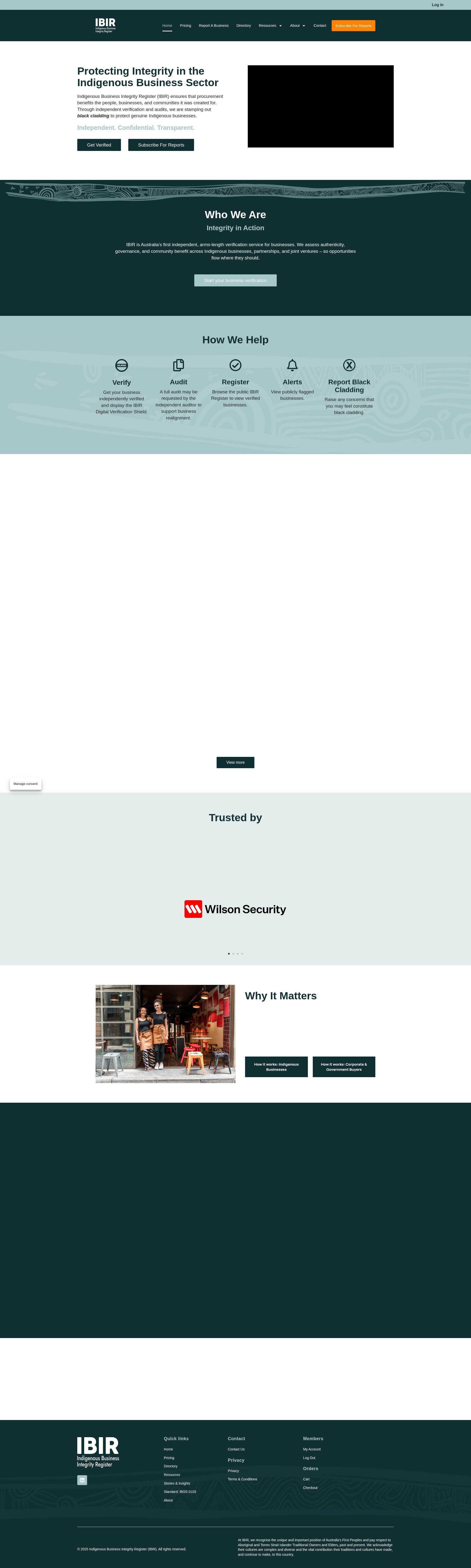Screenshot of ibir.com.au