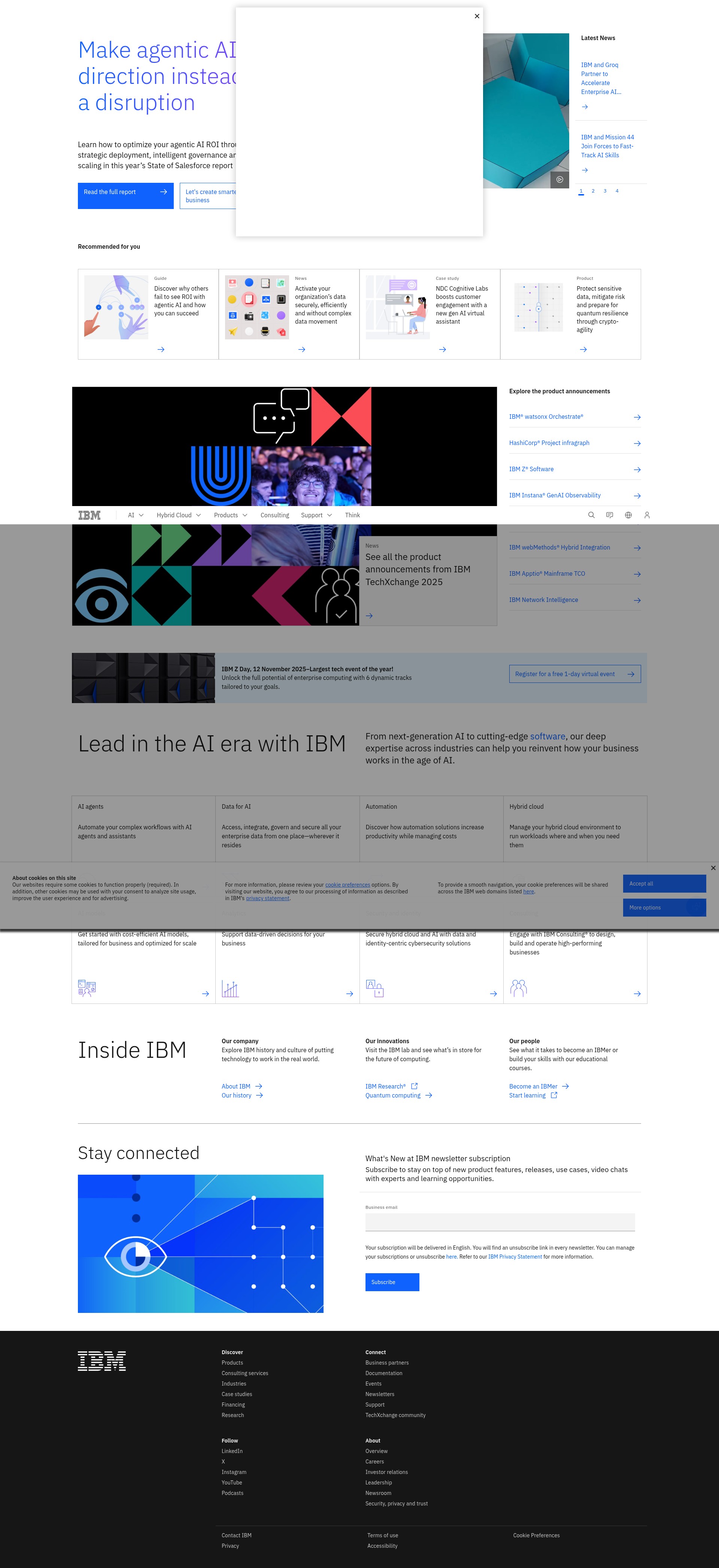 Screenshot of ibm.com