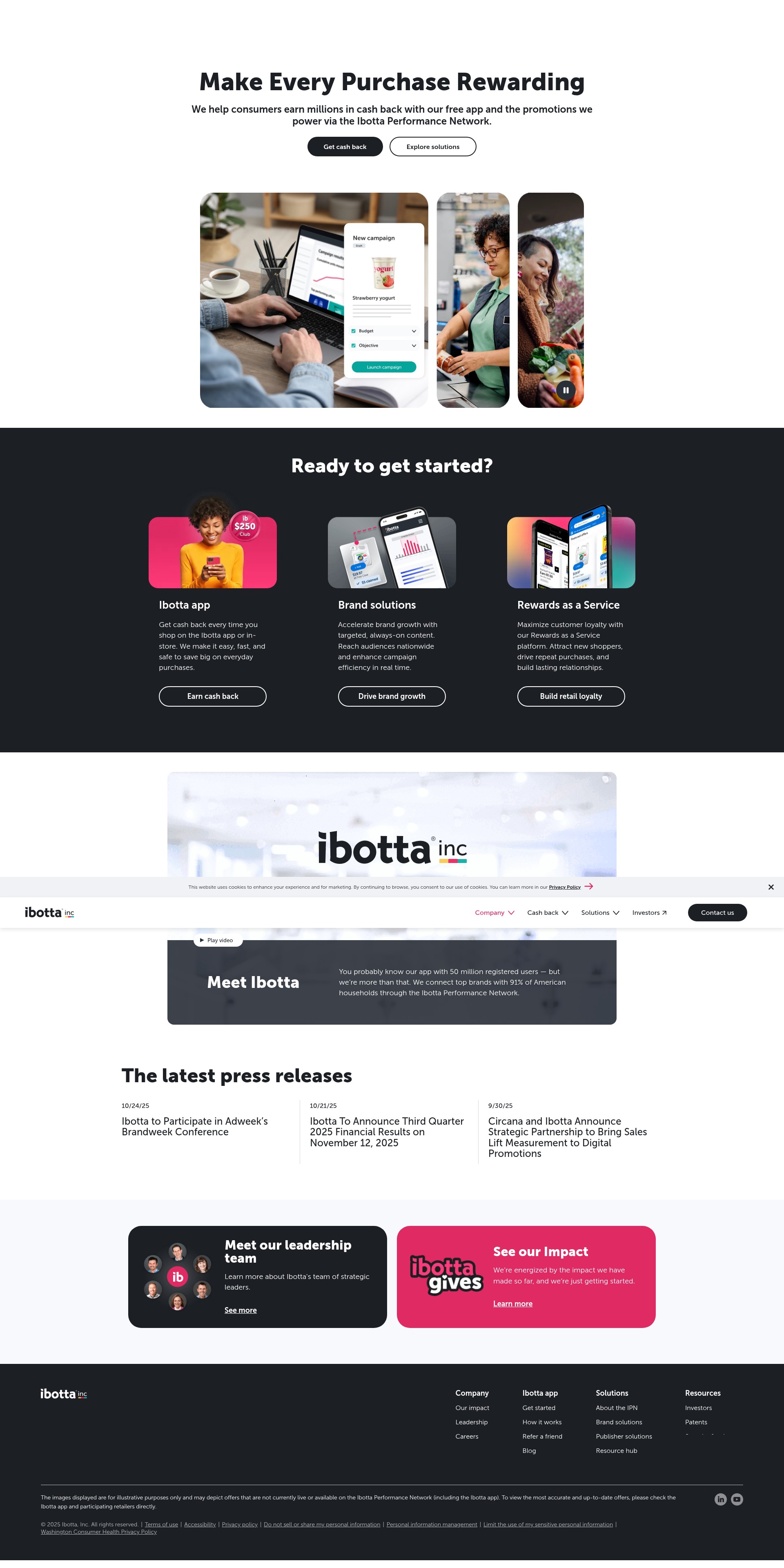 Screenshot of ibotta.com