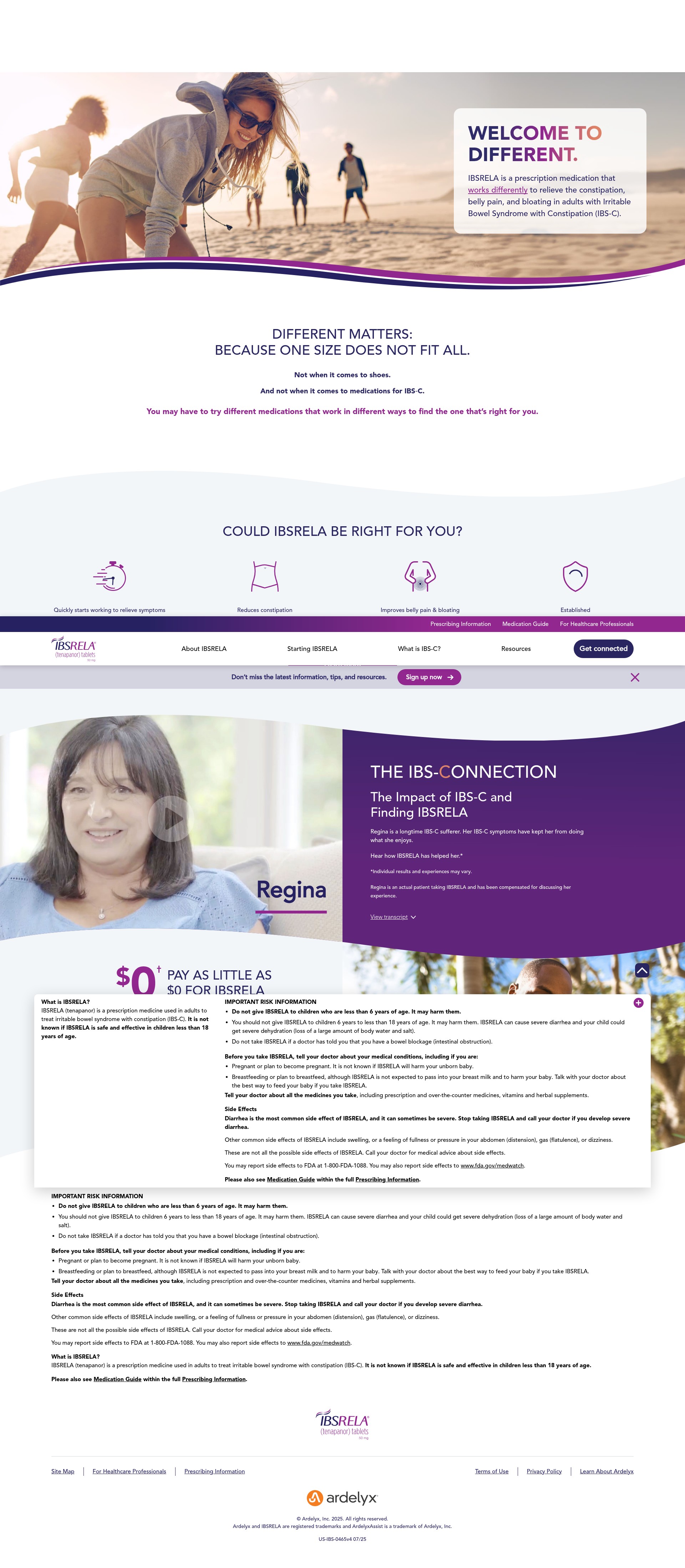 Screenshot of ibsrela.com