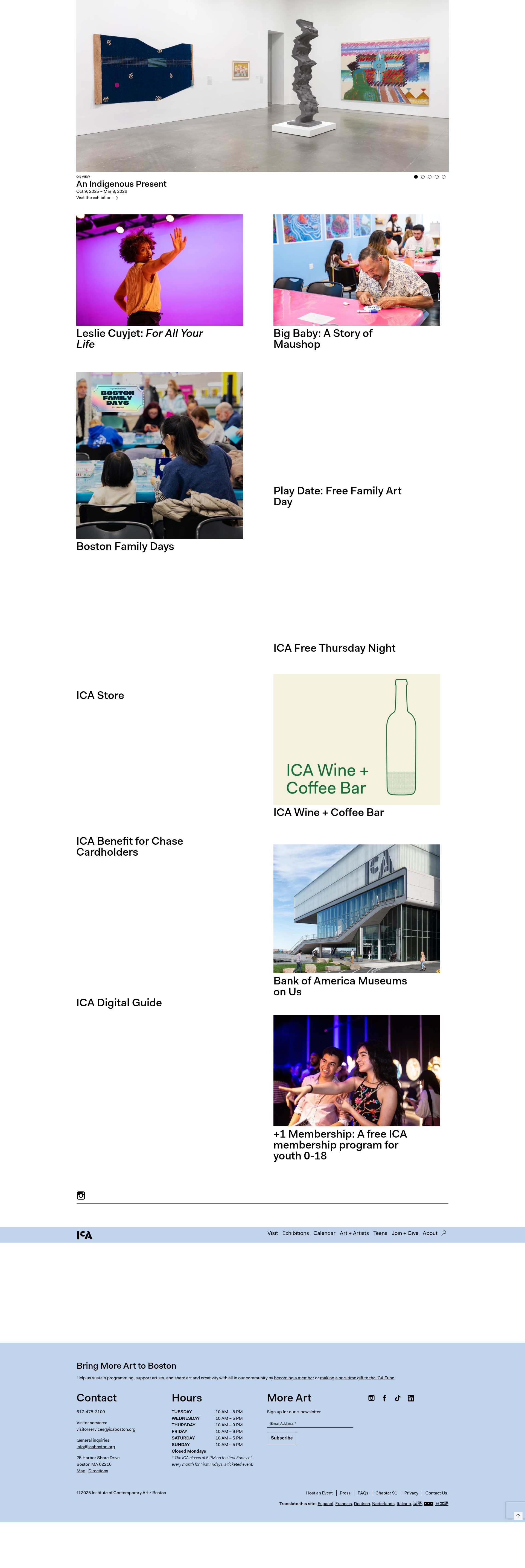 Screenshot of icaboston.org