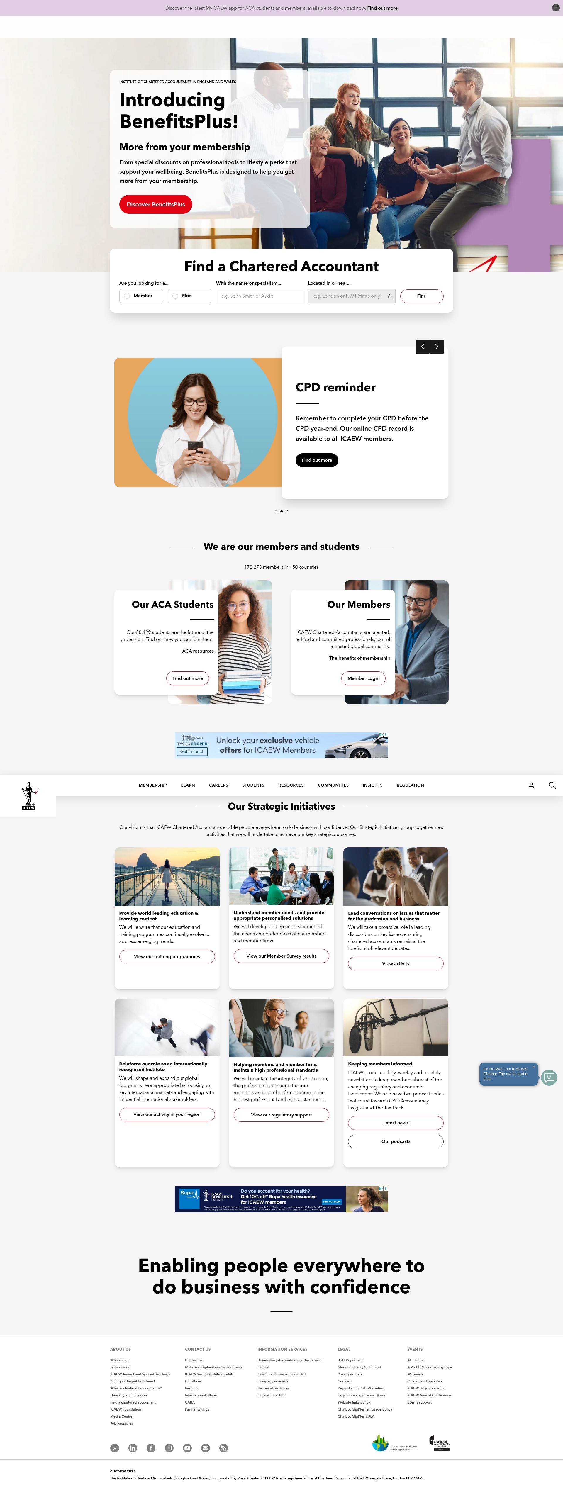 Screenshot of icaew.com