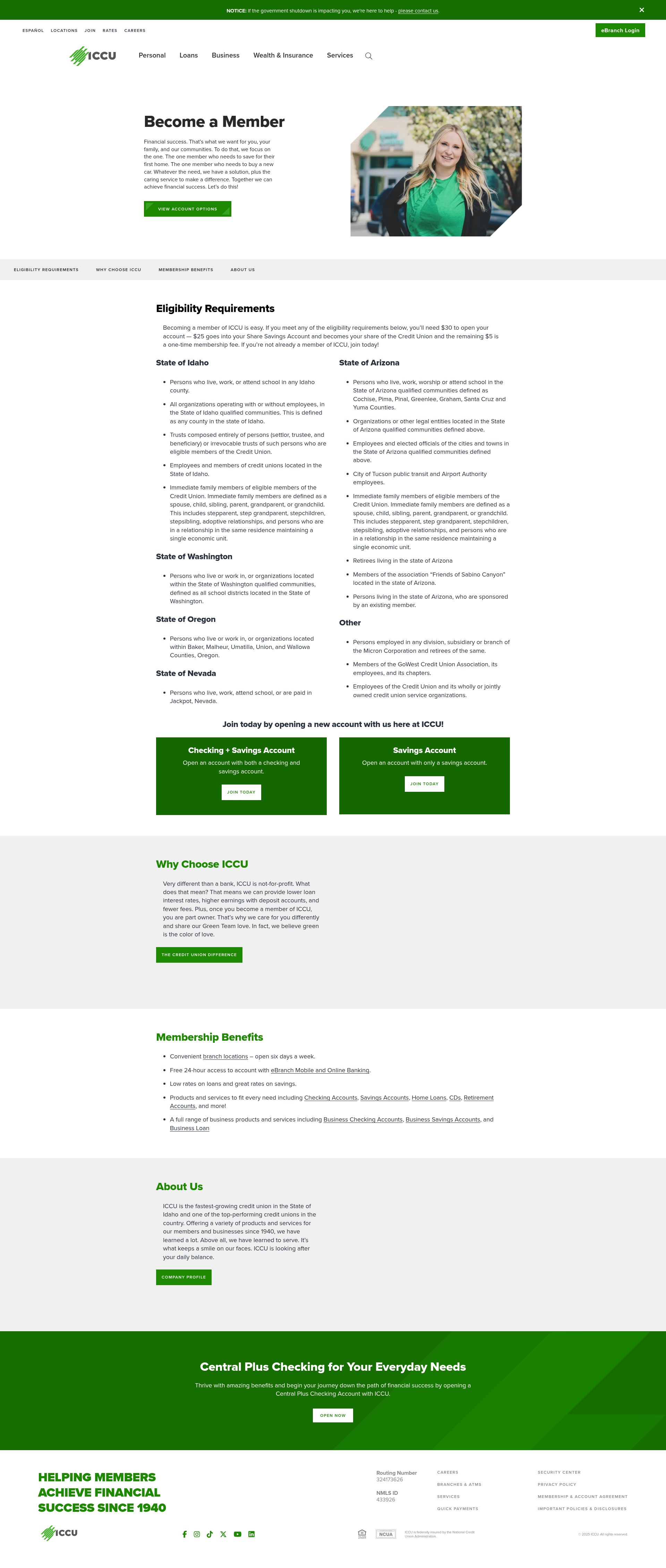 Screenshot of iccu.com
