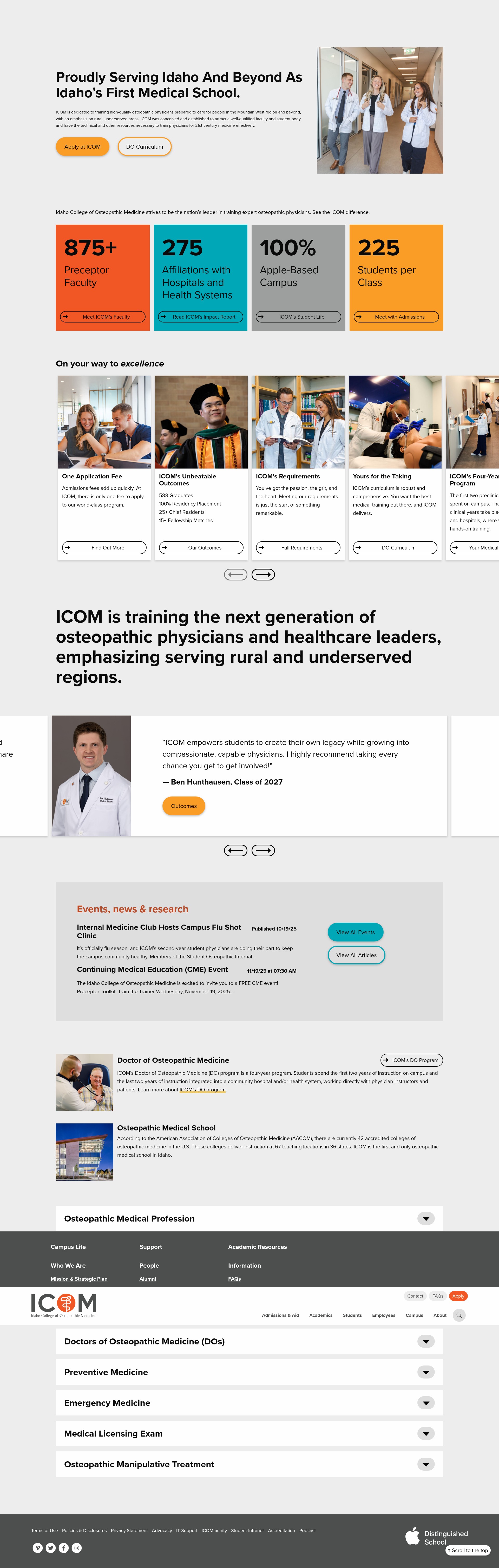 Screenshot of icom.edu