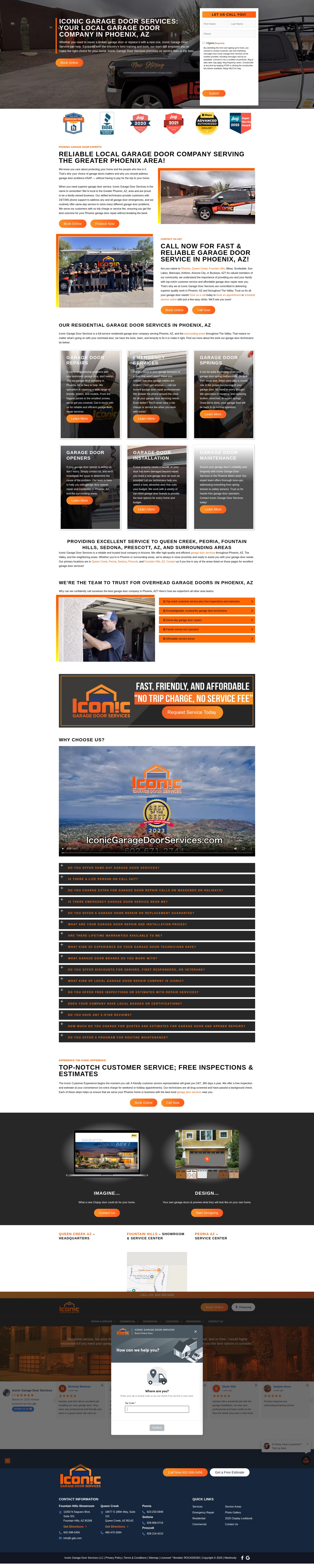 Screenshot of iconicgaragedoorservices.com