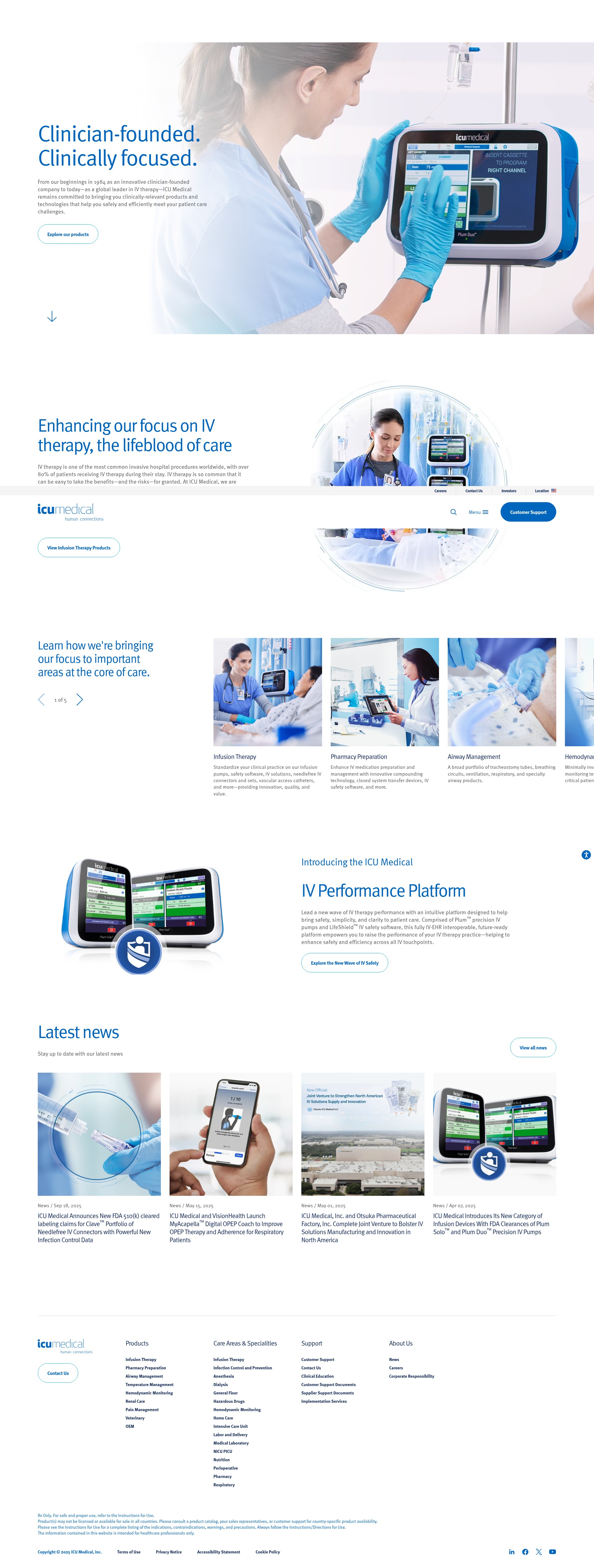 Screenshot of icumed.com