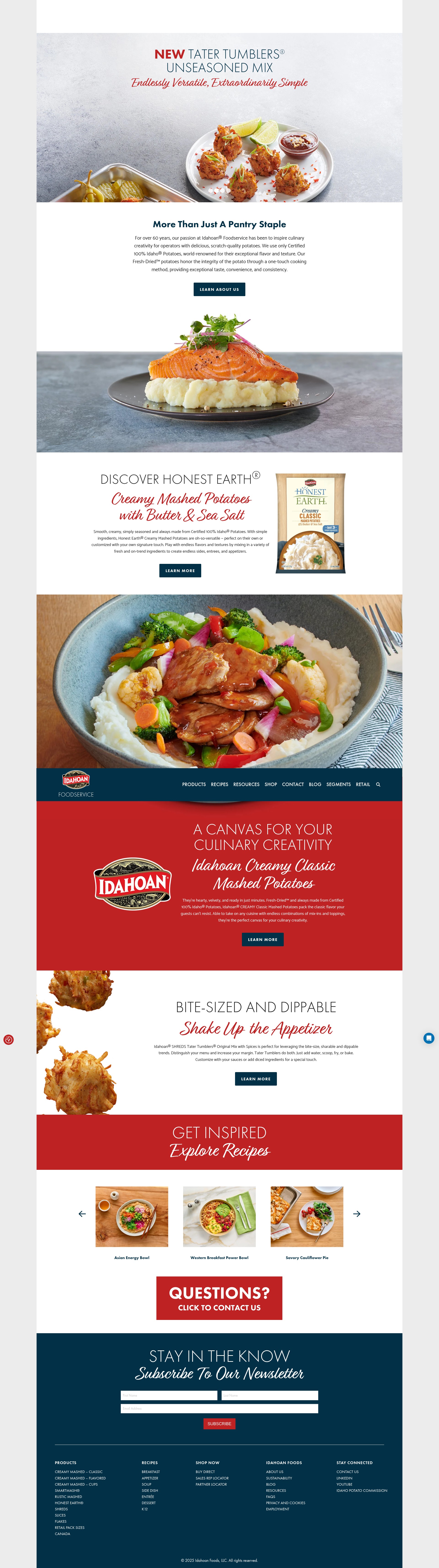 Screenshot of idahoanfoodservice.com