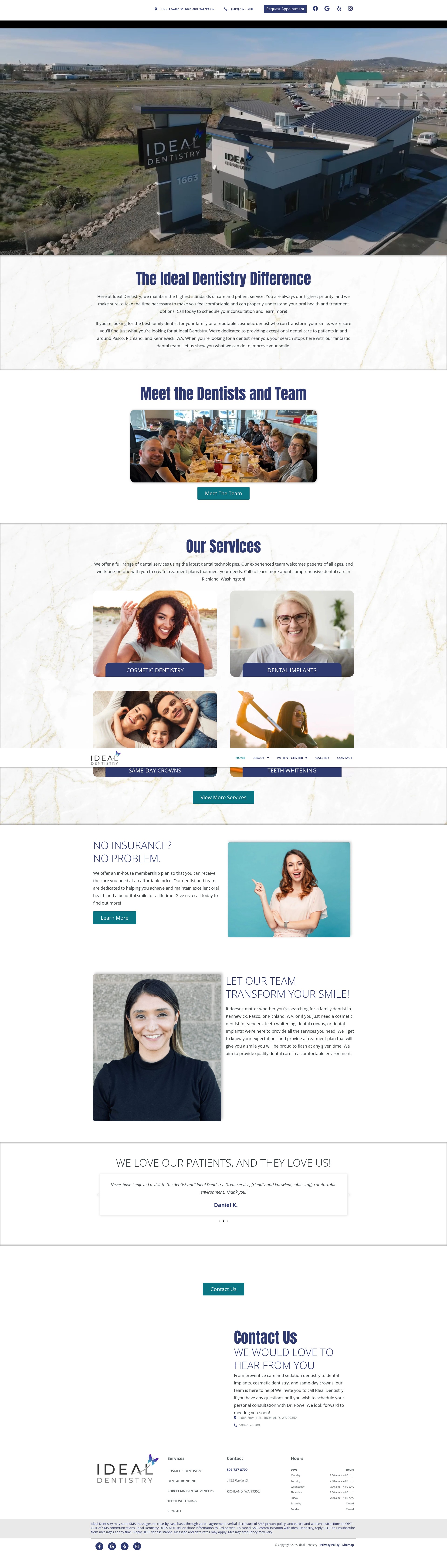 Screenshot of idealdentistry.biz