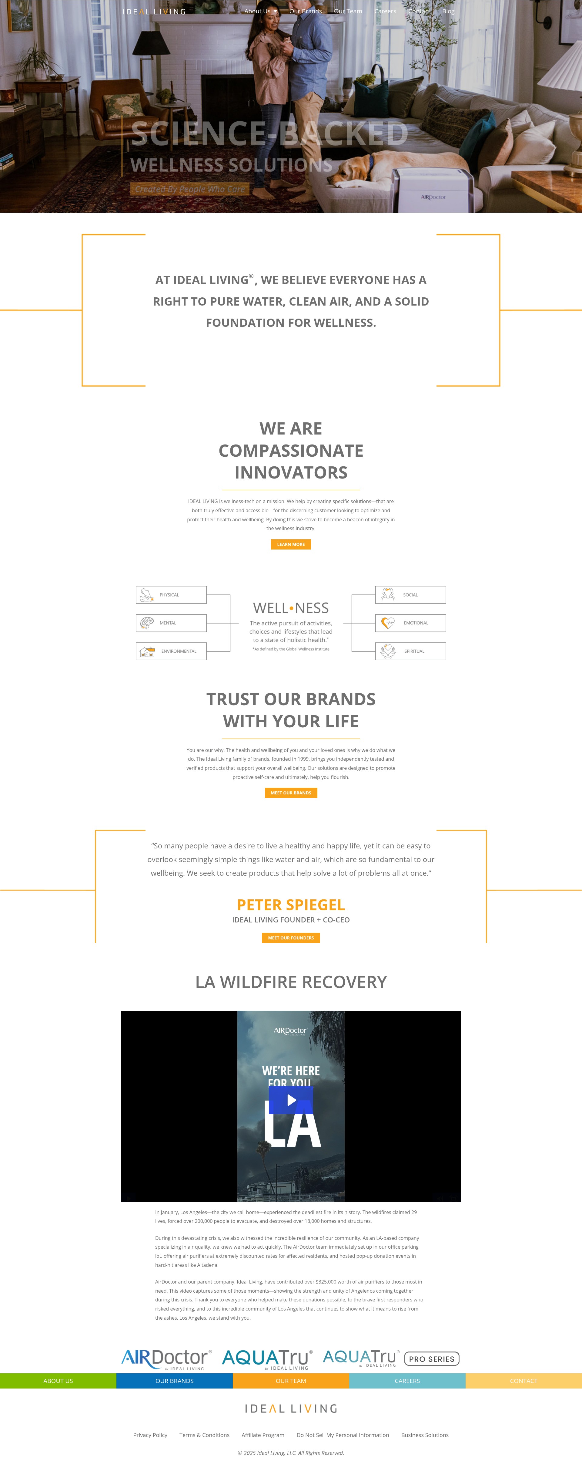 Screenshot of idealliving.com