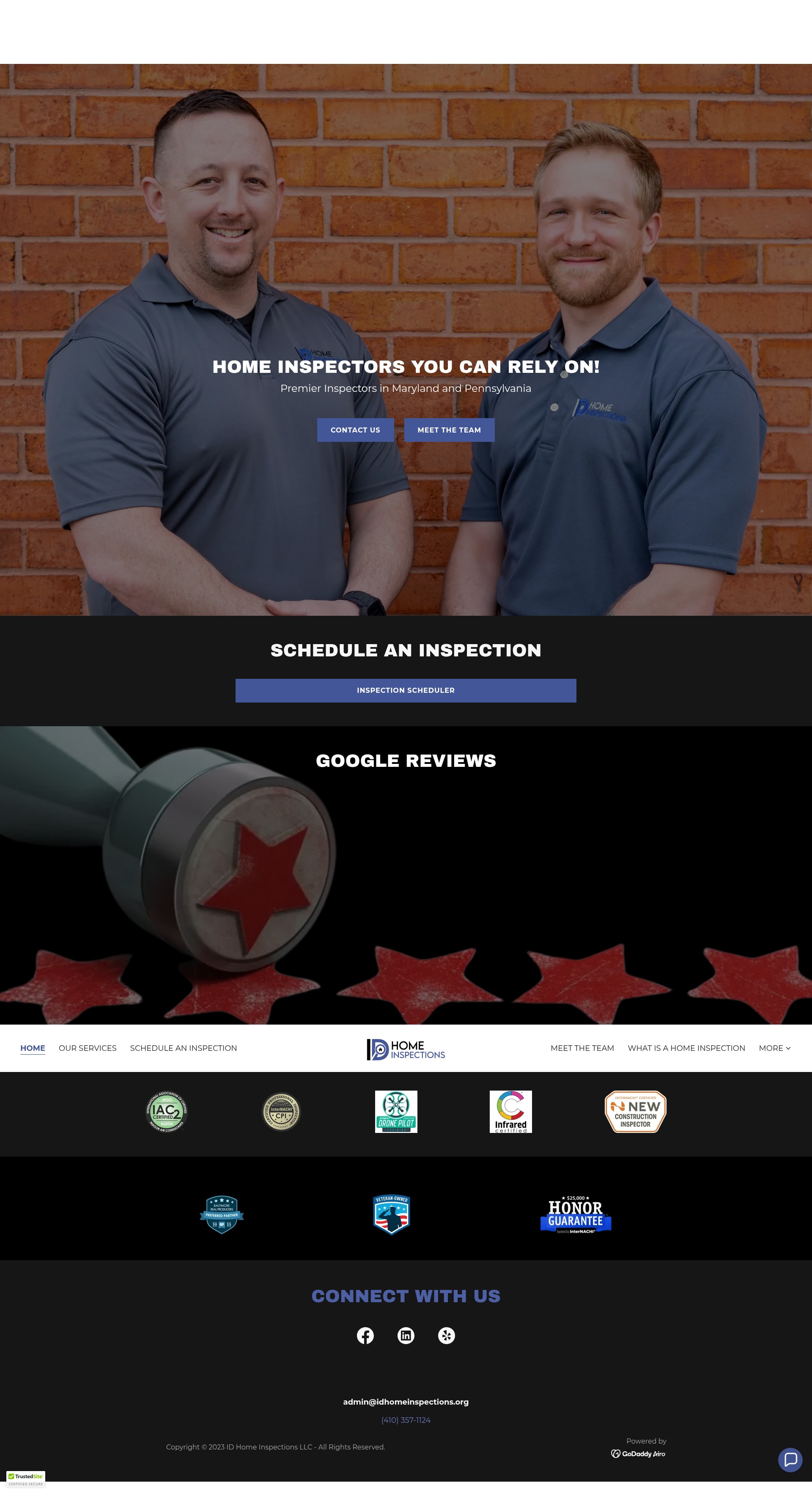 Screenshot of idhomeinspections.org