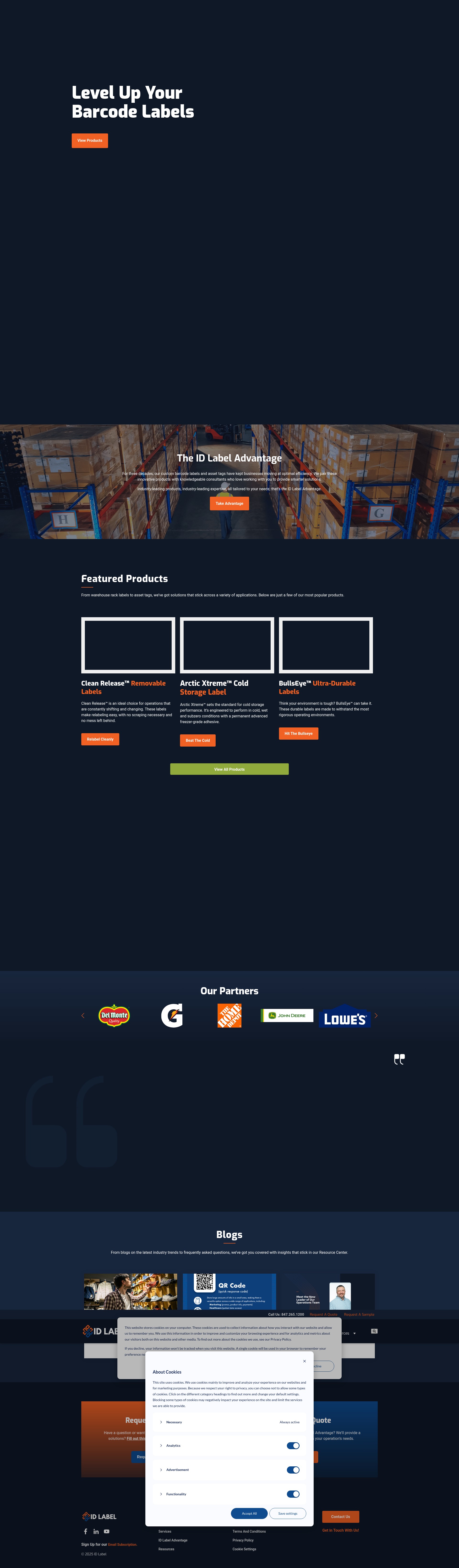 Screenshot of idlabelinc.com