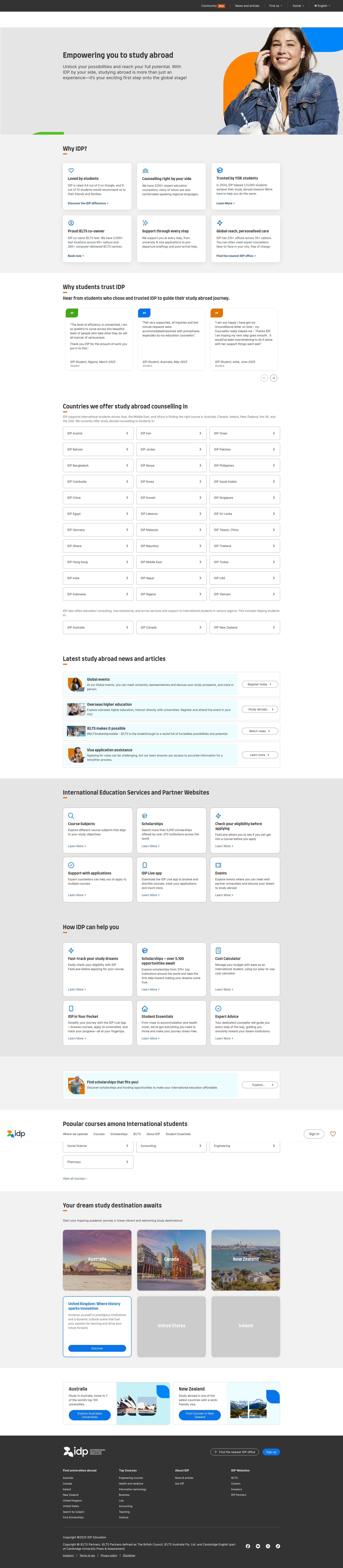 Screenshot of idp.com