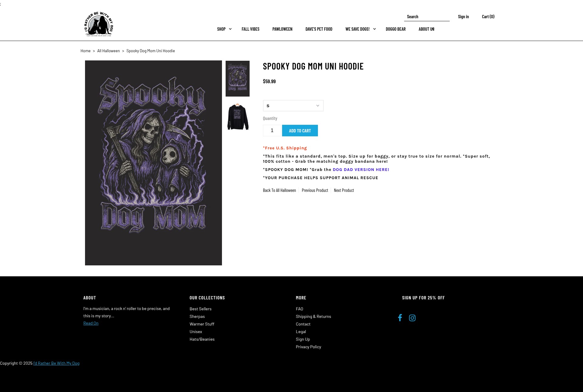 Screenshot of idratherbewithmydog.net