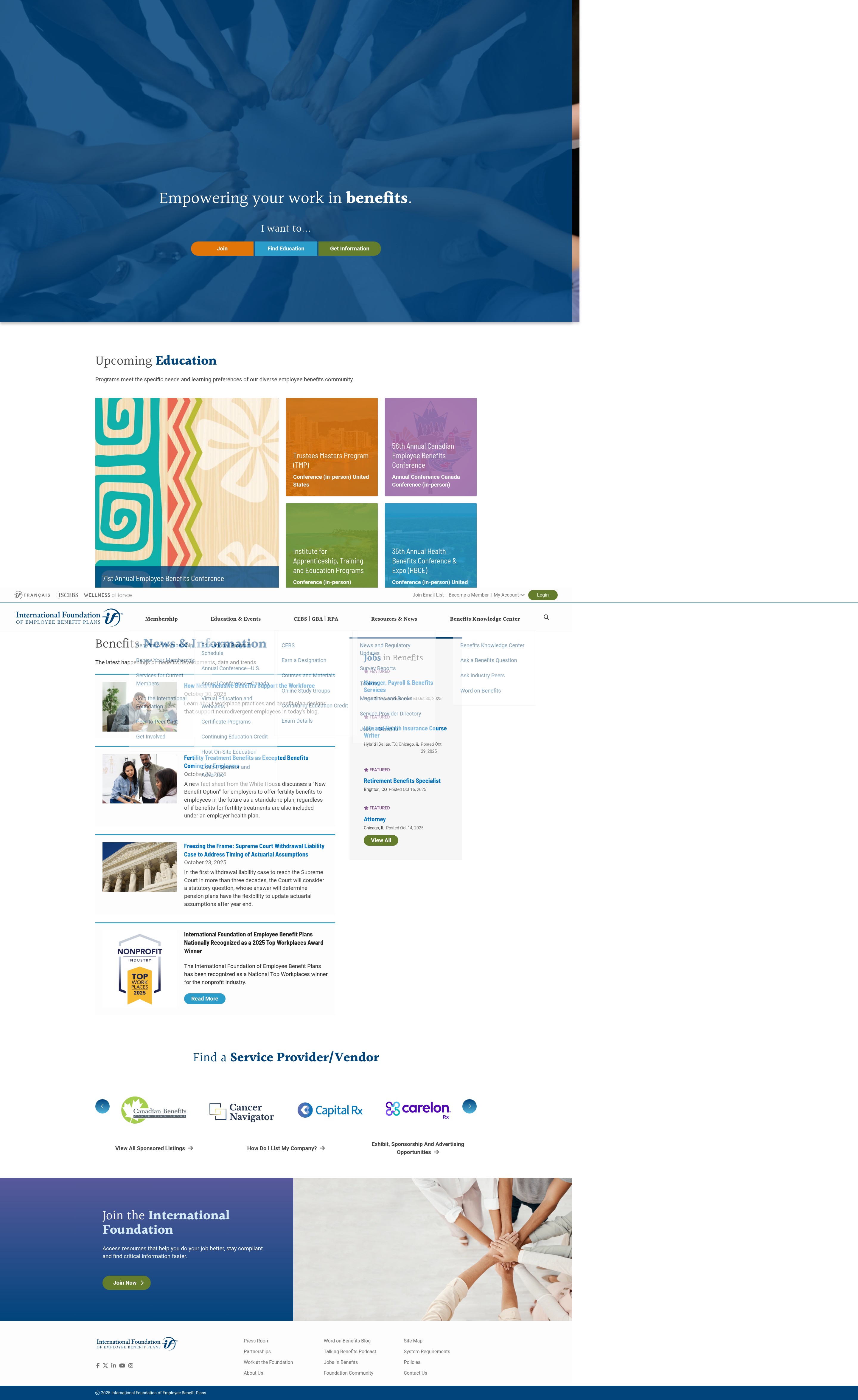 Screenshot of ifebp.org