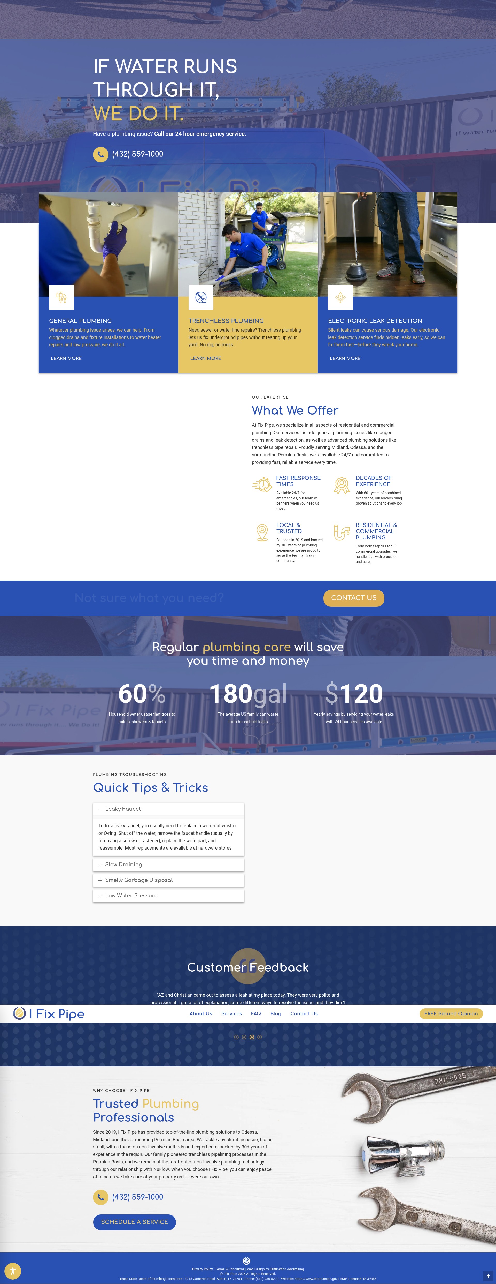 Screenshot of ifixpipe.com