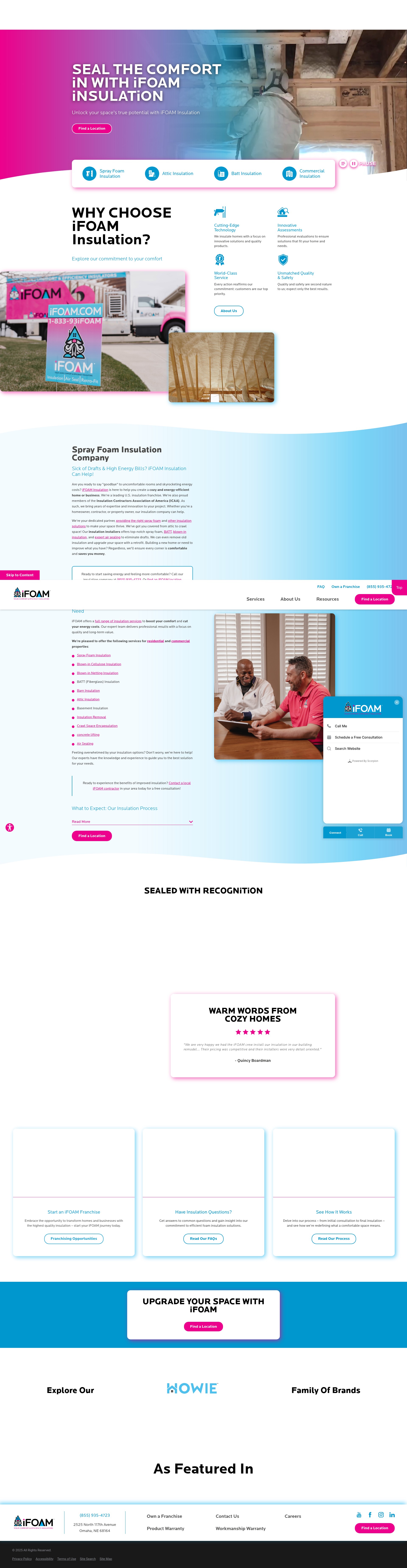 Screenshot of ifoam.com