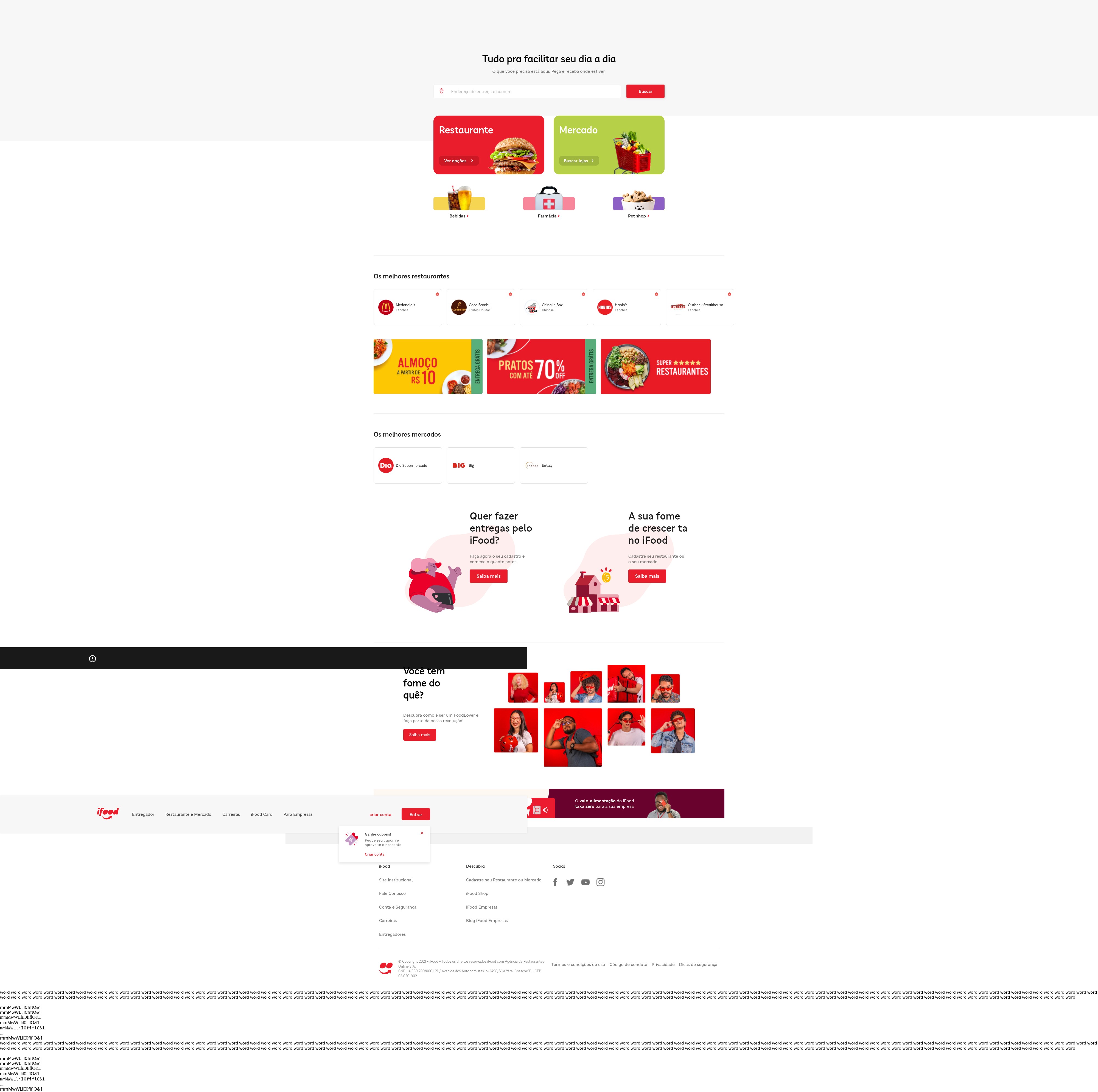 Screenshot of ifood.com.br