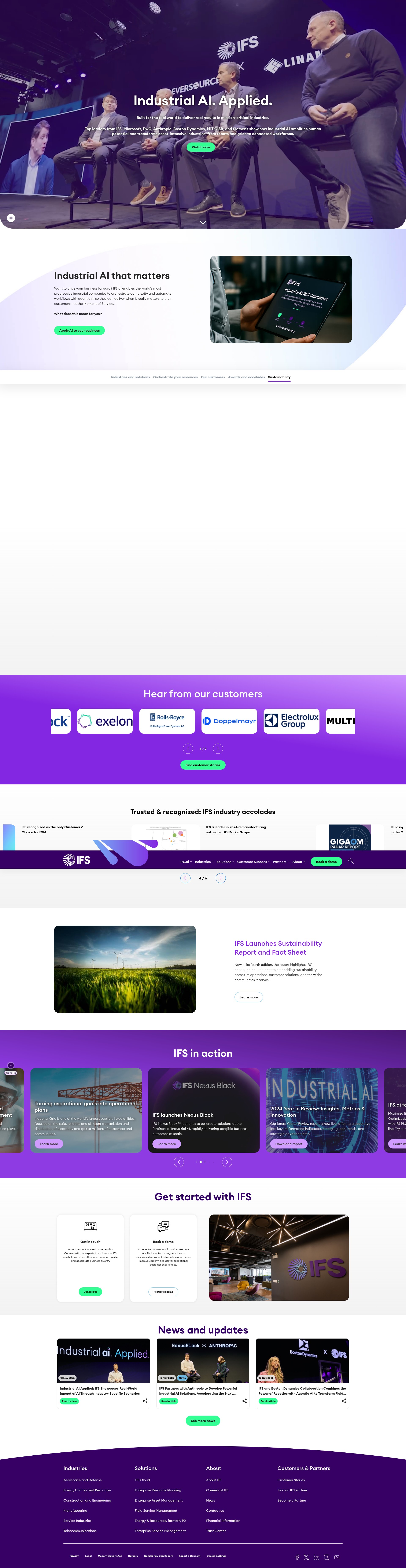 Screenshot of ifs.com