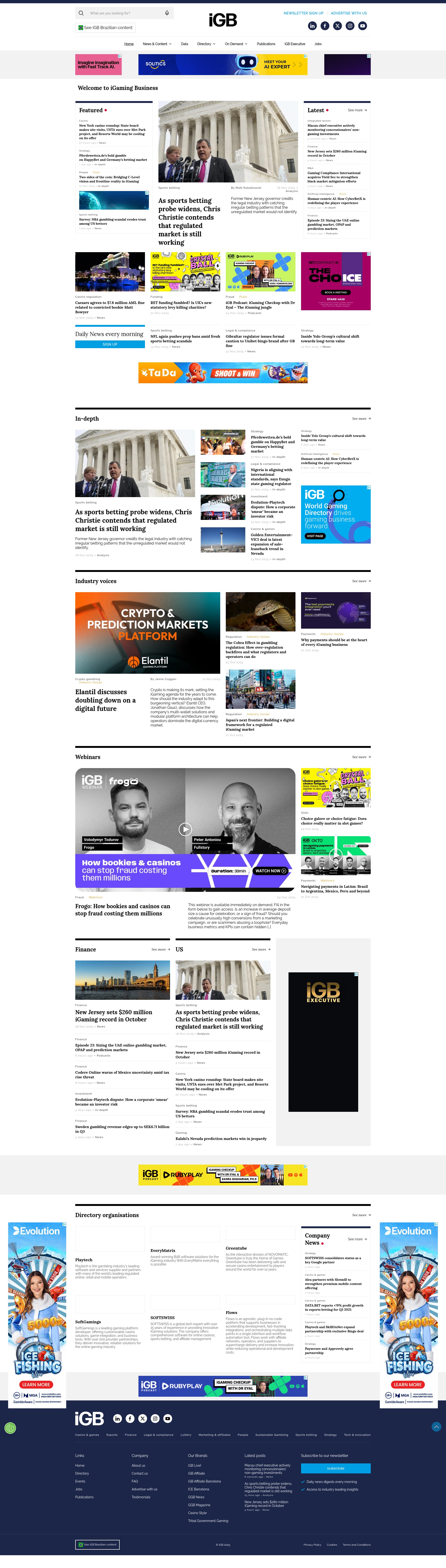Screenshot of igamingbusiness.com