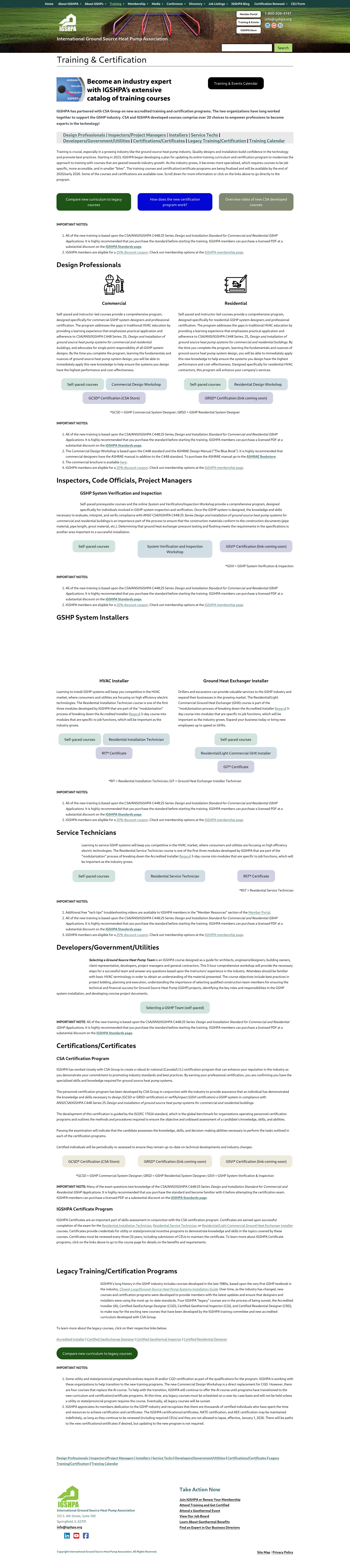 Screenshot of igshpa.org