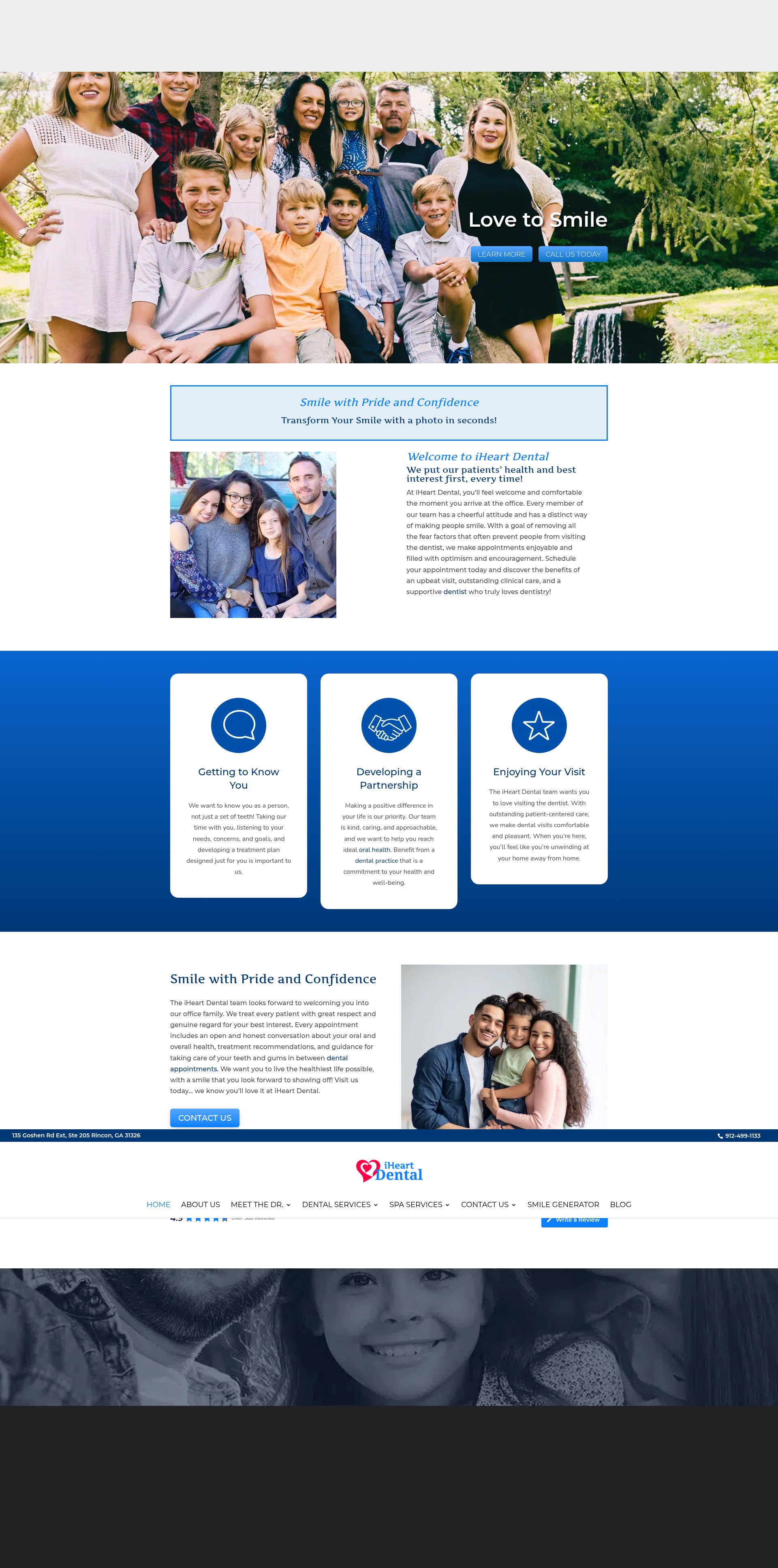 Screenshot of iheartdental.com